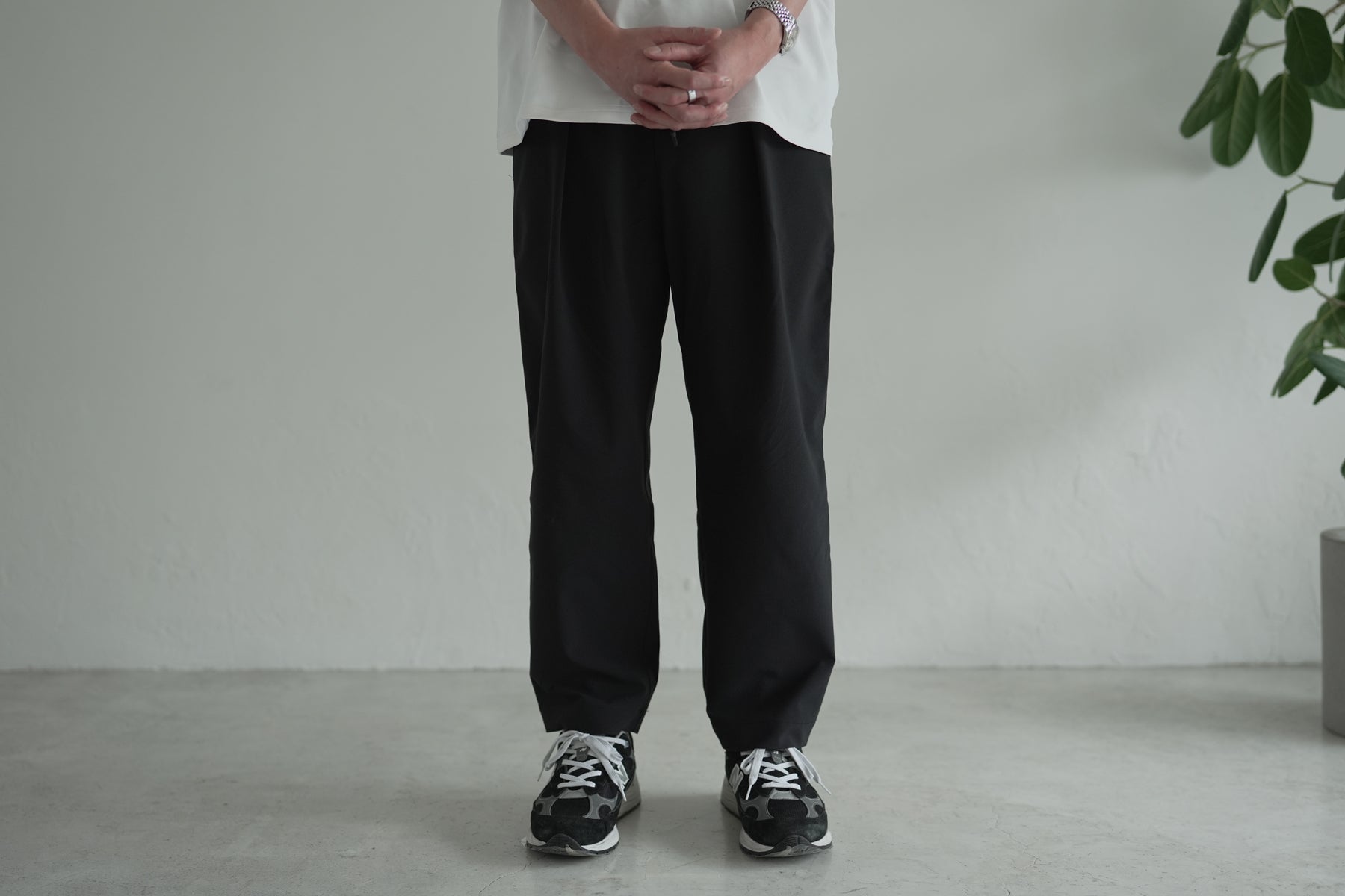 Minimalist Easy Pants (Relax) / Black