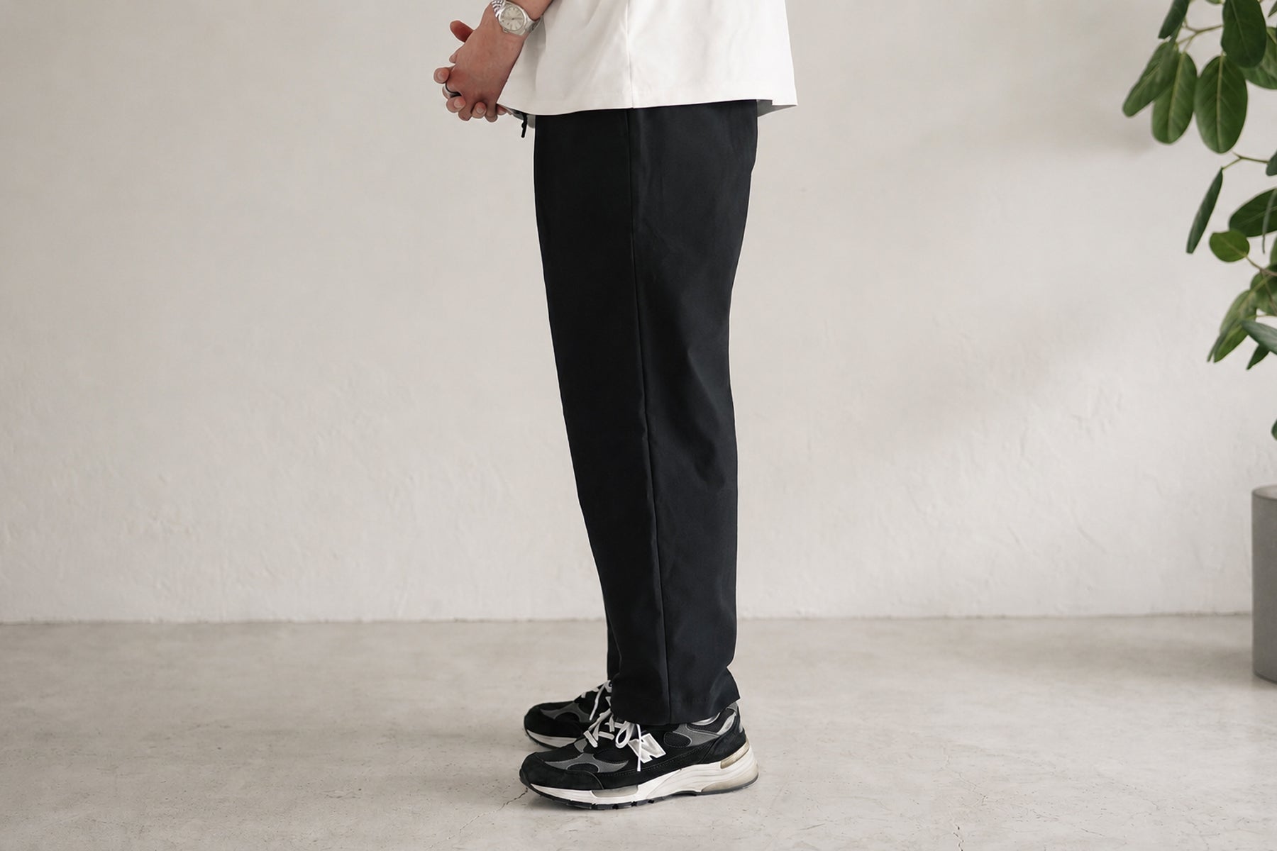 Minimalist Easy Pants (Relax) / Black