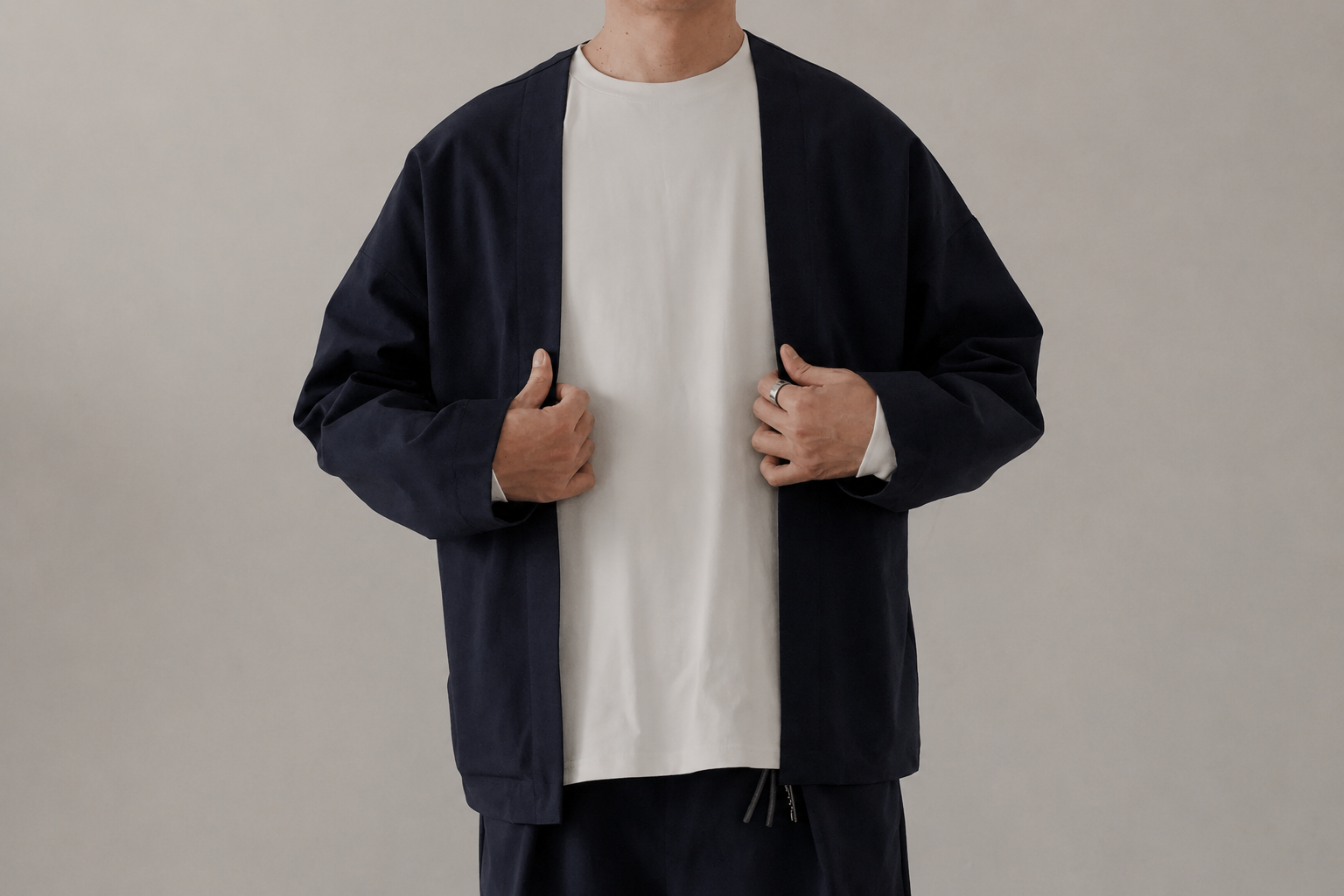 Minimalist HAORI / Navy Minimalist HAORI / Navy