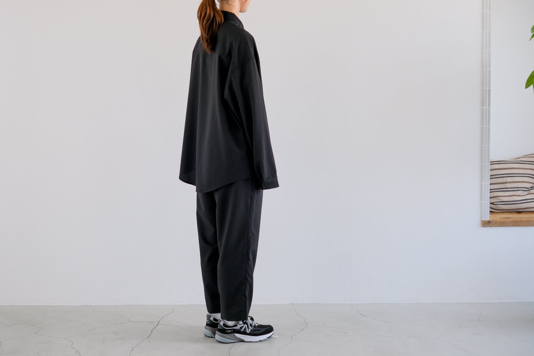 I/O Oversize Shirt LS / Black【9月入荷予定】