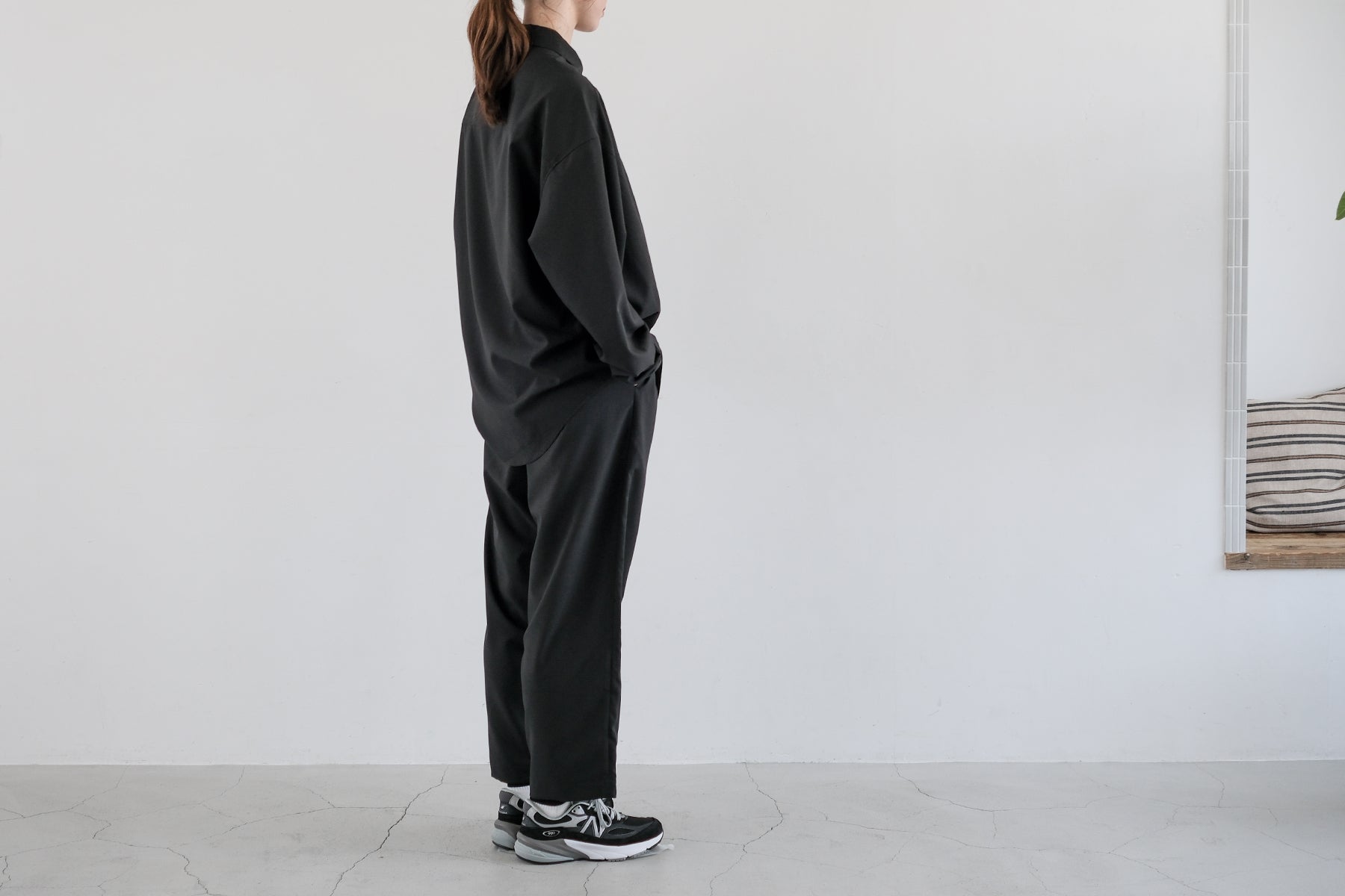 I/O Oversize Shirt LS / Black【9月入荷予定】
