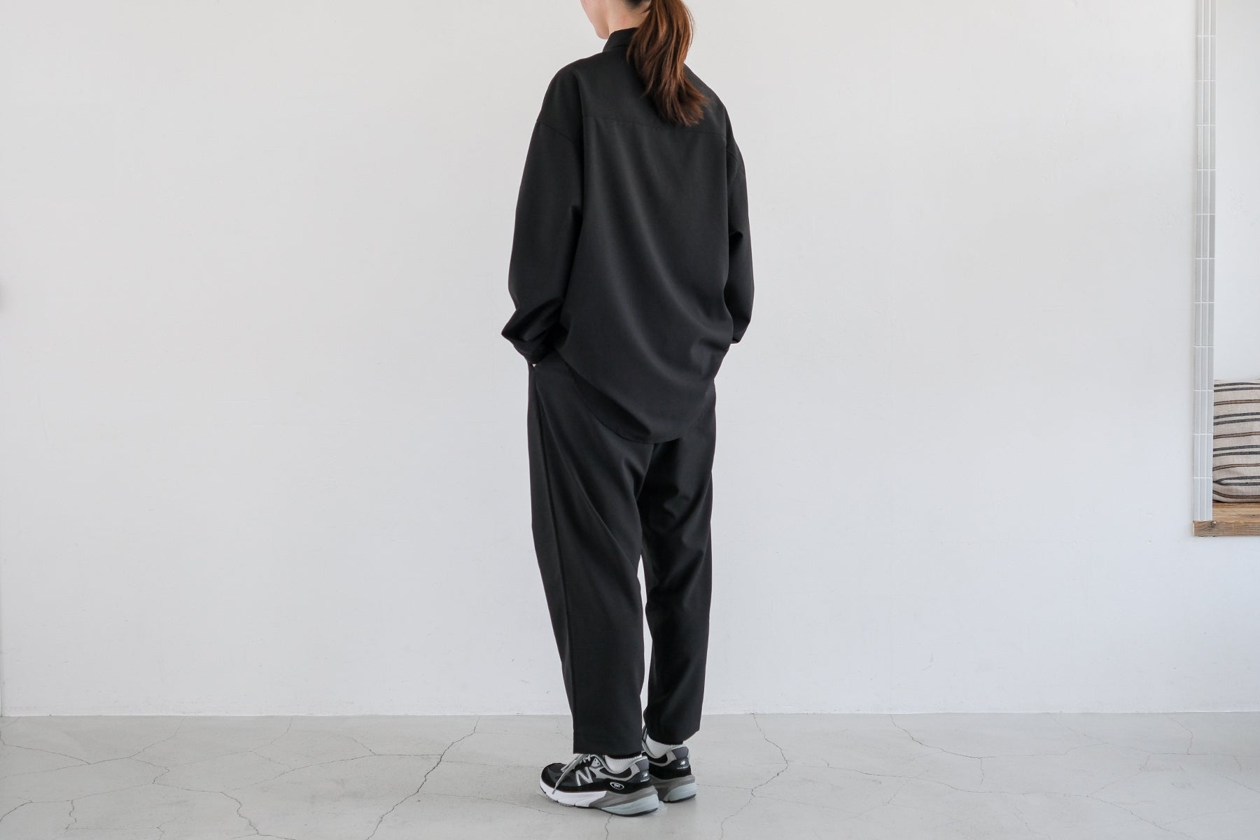 I/O Oversize Shirt LS / Black【9月入荷予定】