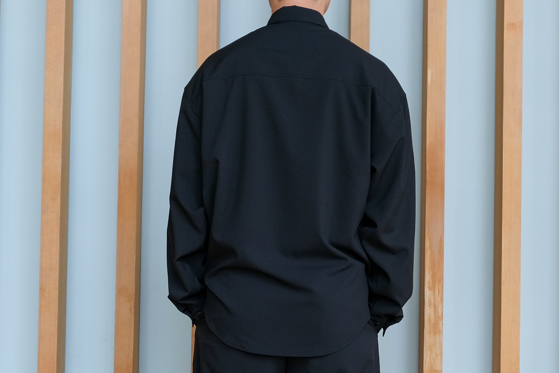 【予約】I/O Oversize Shirt LS / Black【9月入荷予定】