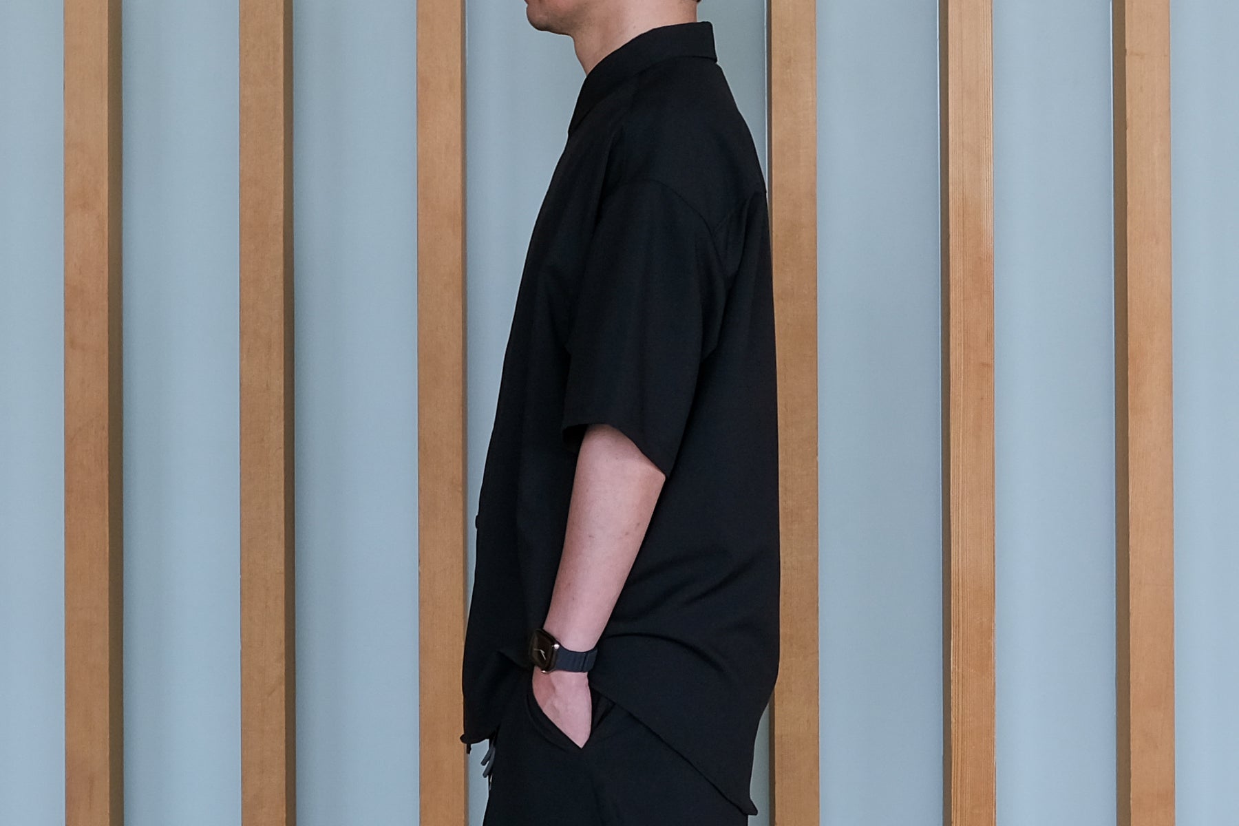 【予約】I/O Oversize Shirt SS / Black【8月入荷予定】