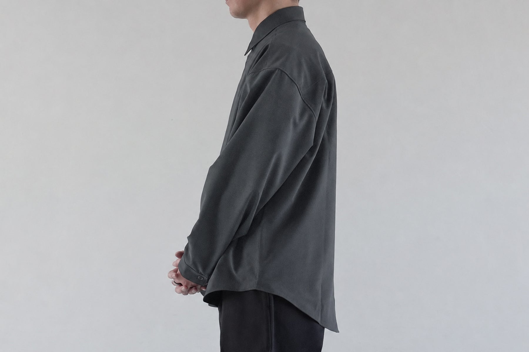 【予約】Minimalist OS Shirt LS / Gray【10月入荷予定】