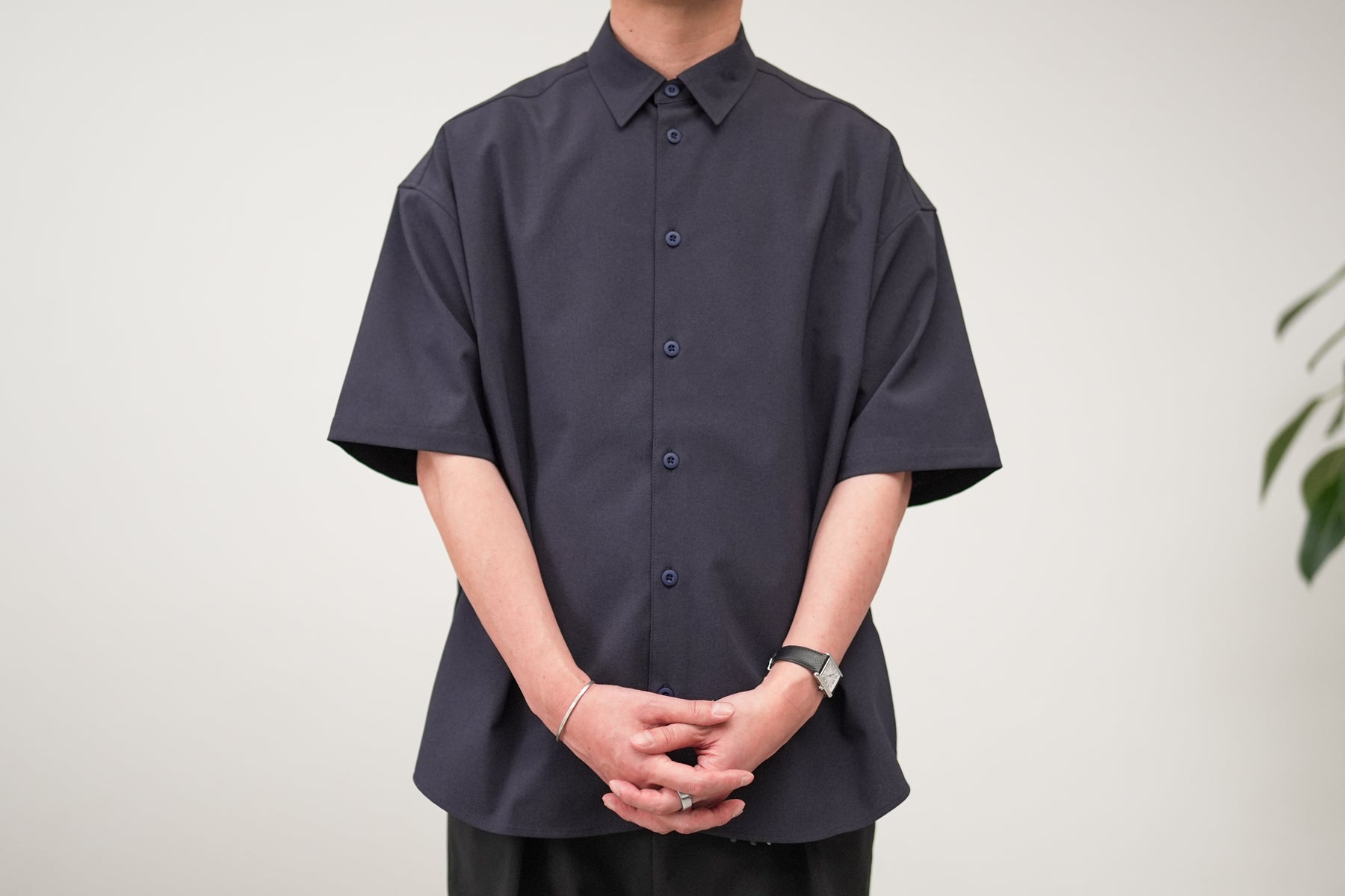 予約】Minimalist OS Shirt SS / Navy【7月入荷予定】