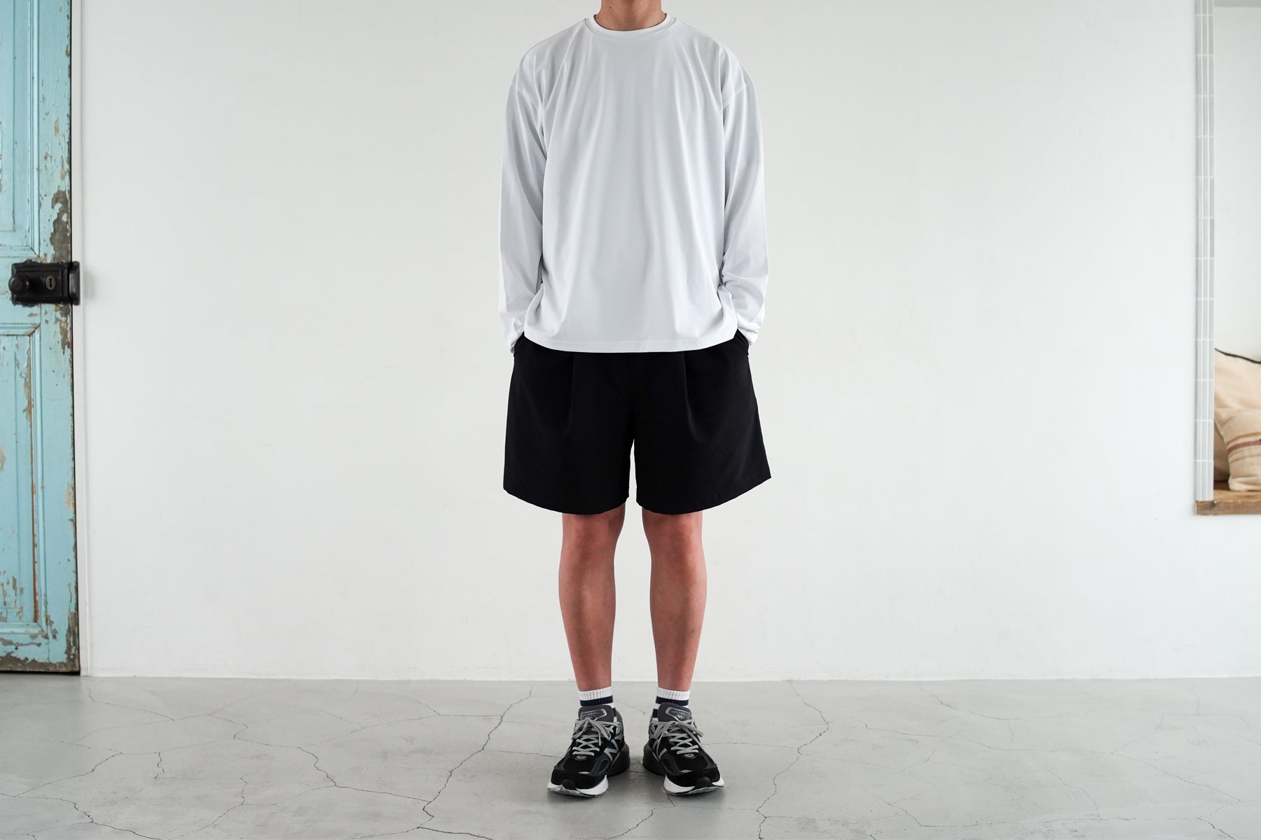 MOON-TECH® OVERSIZE TEE LS / White
