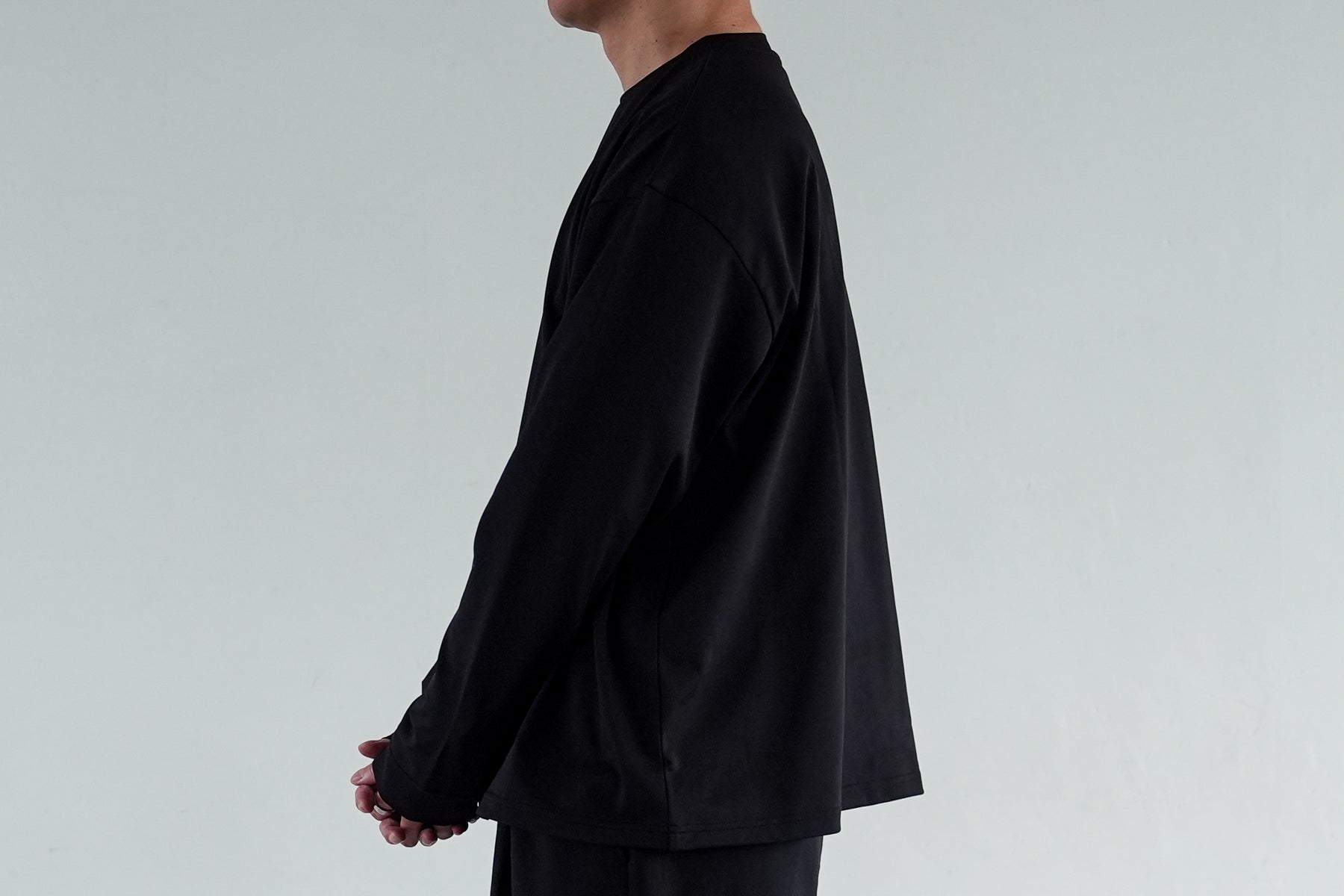 MOON-TECH® OVERSIZE TEE LS / Black