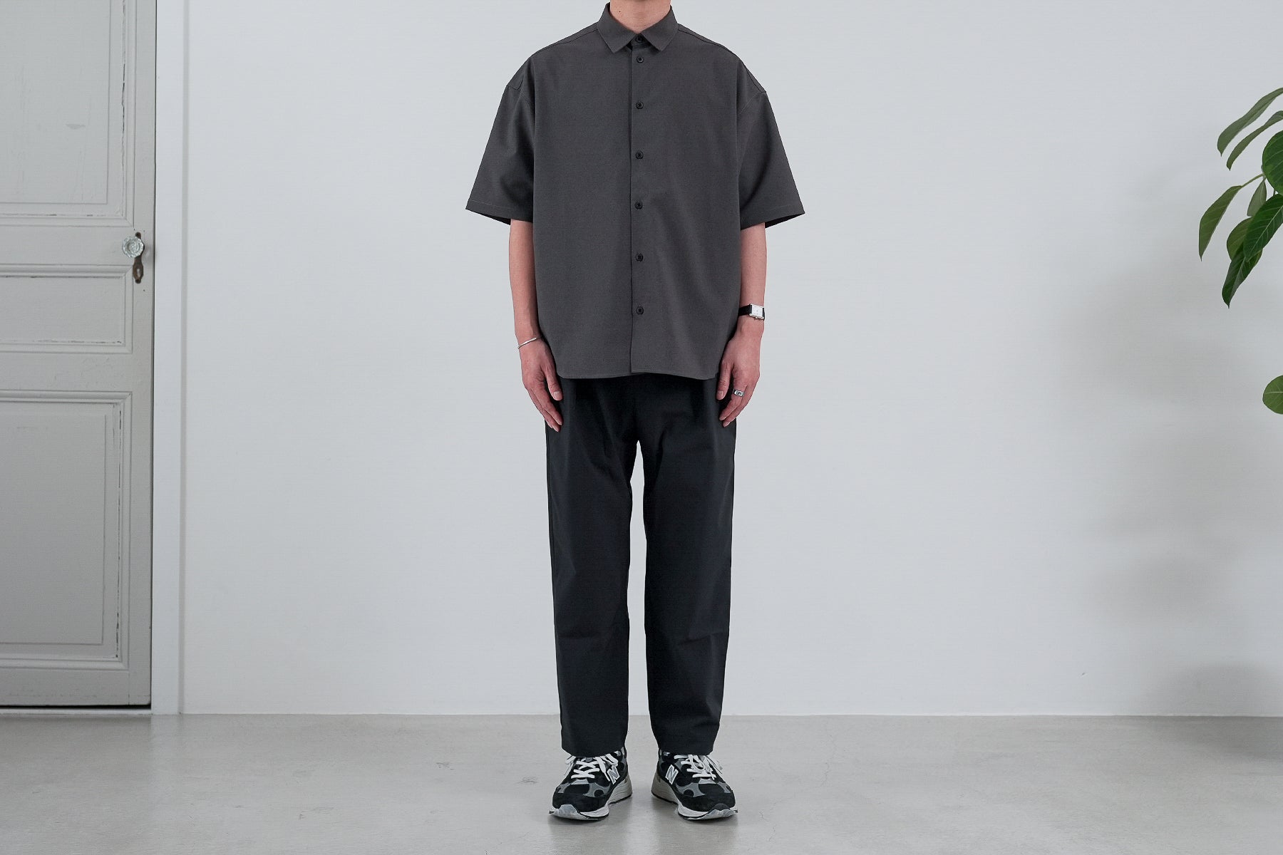 【予約】Minimalist OS Shirt SS / Gray【9月入荷予定】