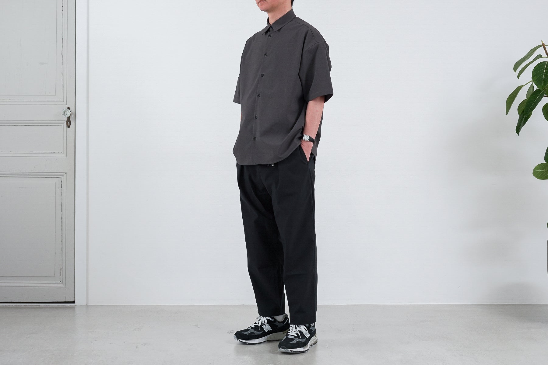 【予約】Minimalist OS Shirt SS / Gray【9月入荷予定】