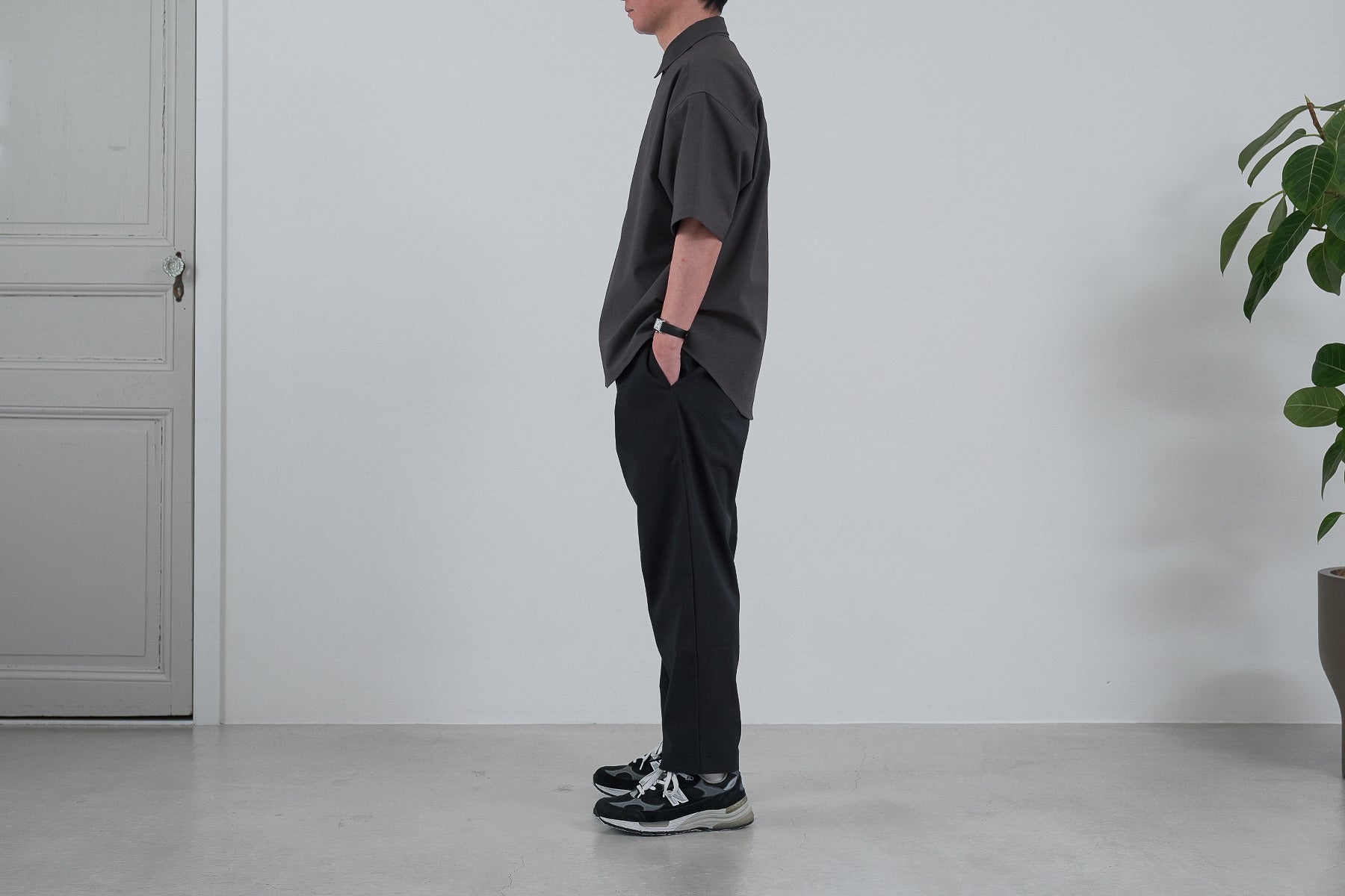 【予約】Minimalist OS Shirt SS / Gray【9月入荷予定】