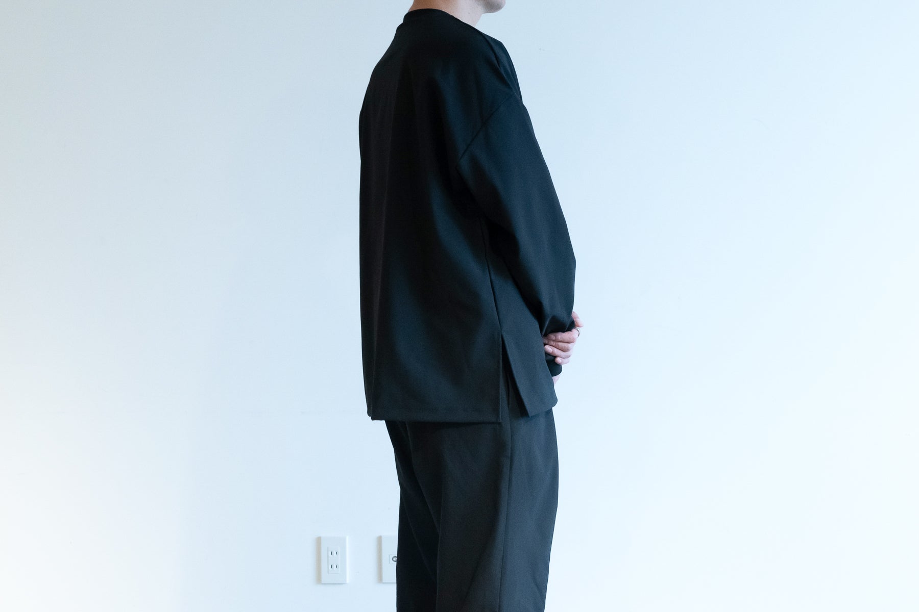Minimalist Shirt LS (Relax) / Black