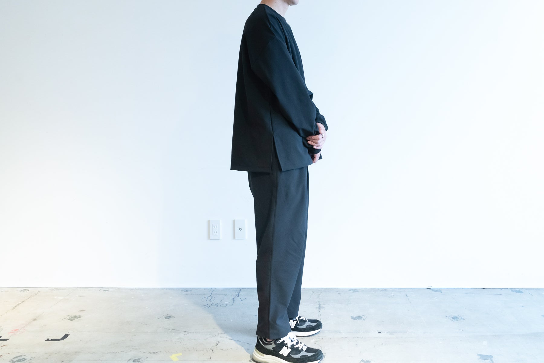 Minimalist Shirt LS (Relax) / Black