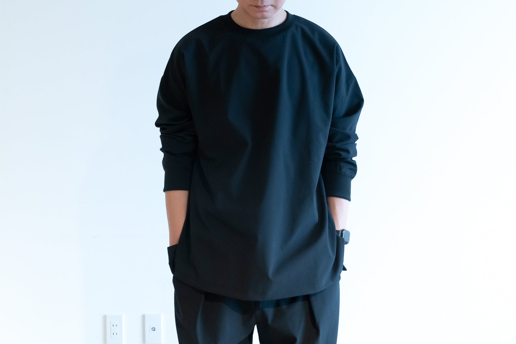 Minimalist Shirt LS (Relax) / Black