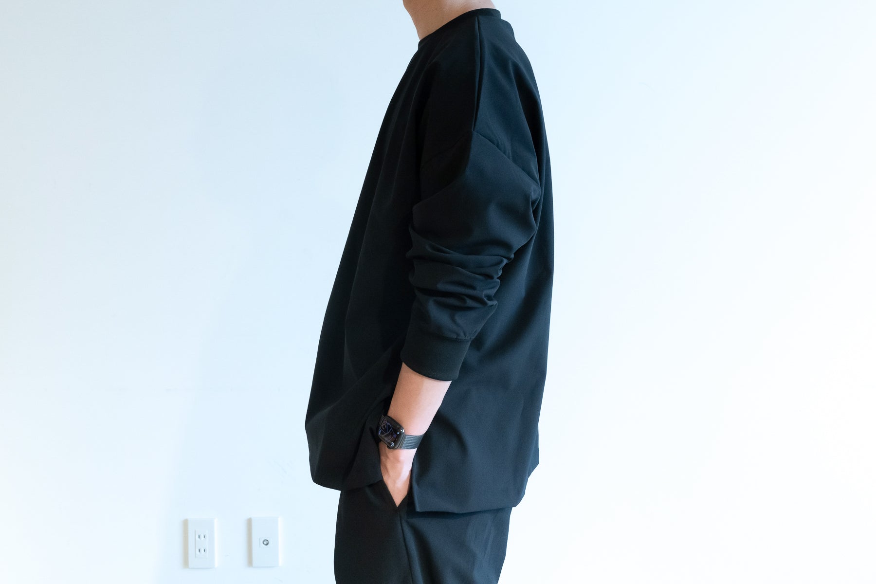 Minimalist Shirt LS (Relax) / Black