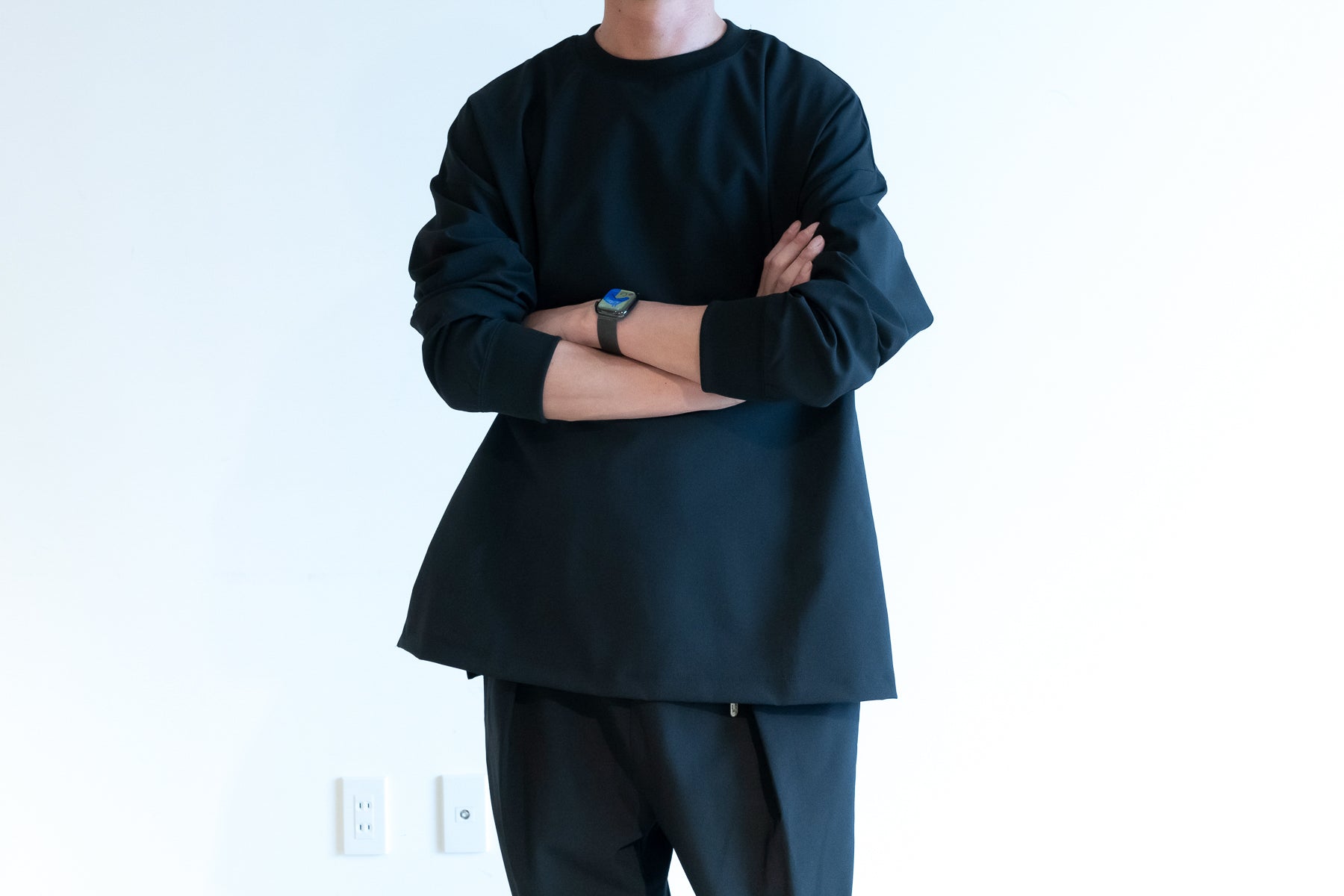 Minimalist Shirt LS (Relax) / Black