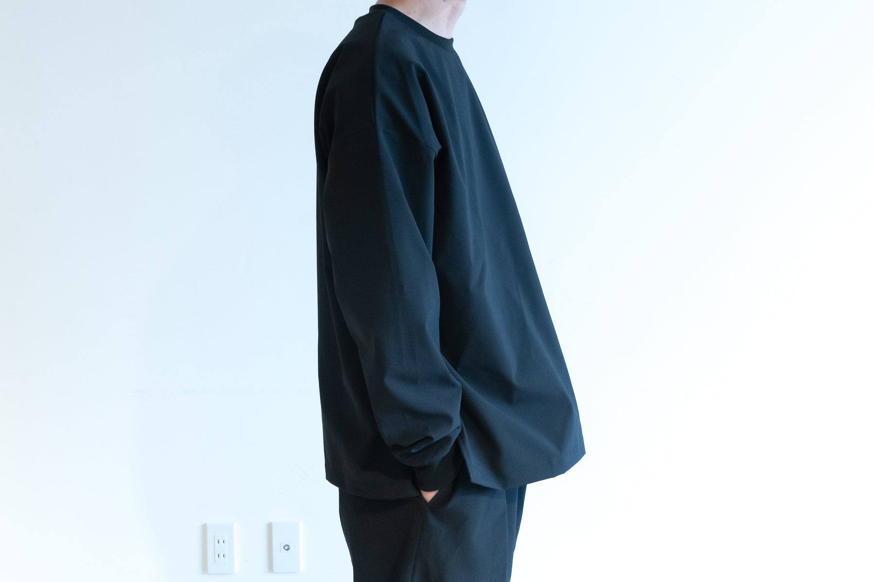 Minimalist Shirt LS (Relax) / Black