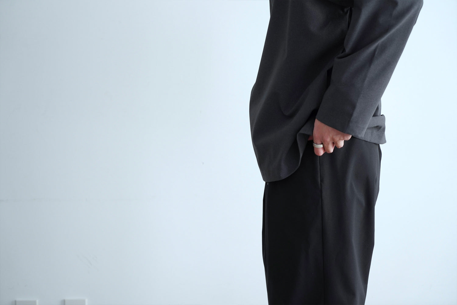 Minimalist Easy Pants (Relax) / Black