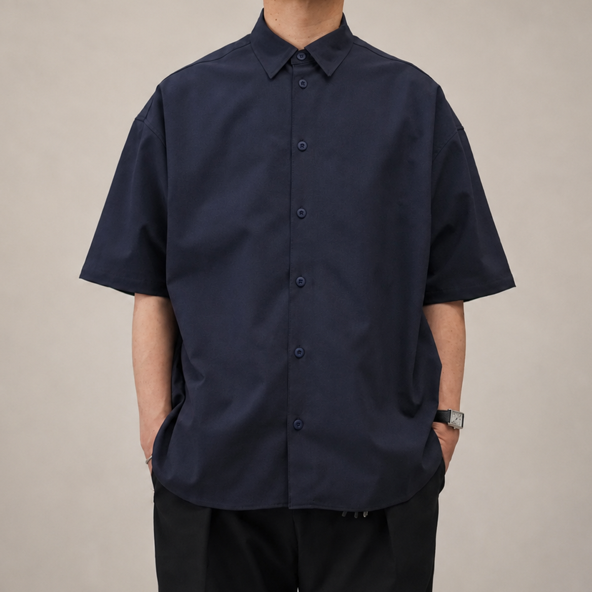 Minimalist OS Shirt SS / Navy」「Minimalist Shirt SS / Navy」が