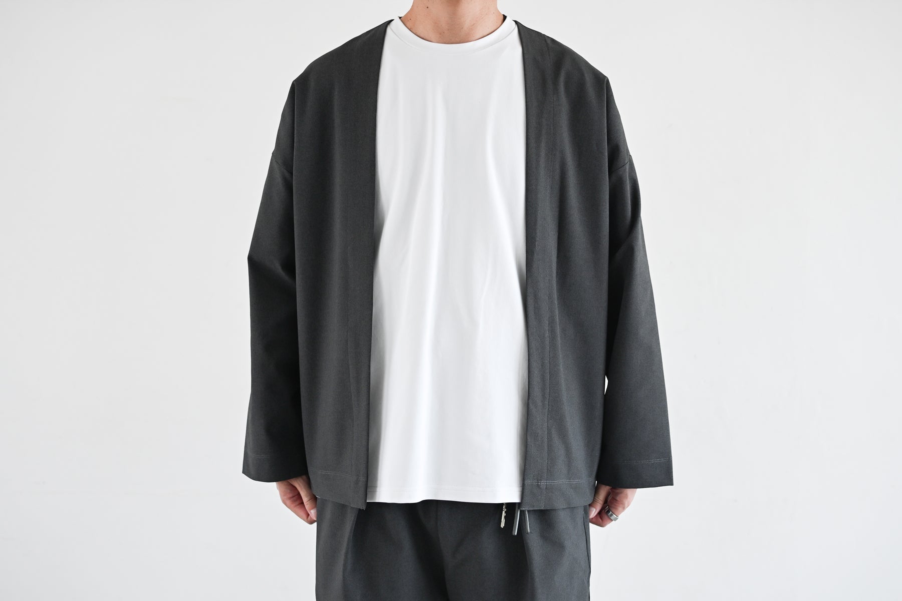 MNMM HAORI ミニマリスト ジャケット ノーカラー ストレッチ Minimalist HAORI」が再入荷いたしました