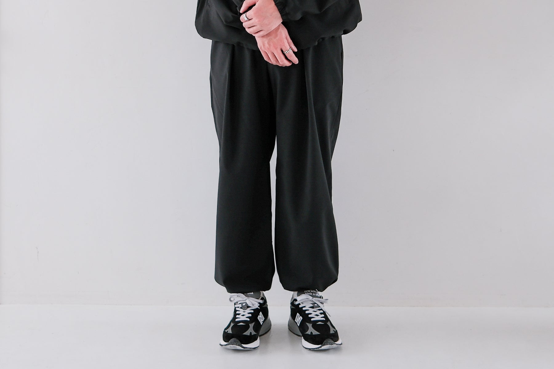【予約】Minimalist Easy Pants (Drawstring) / Black【7月入荷予定】