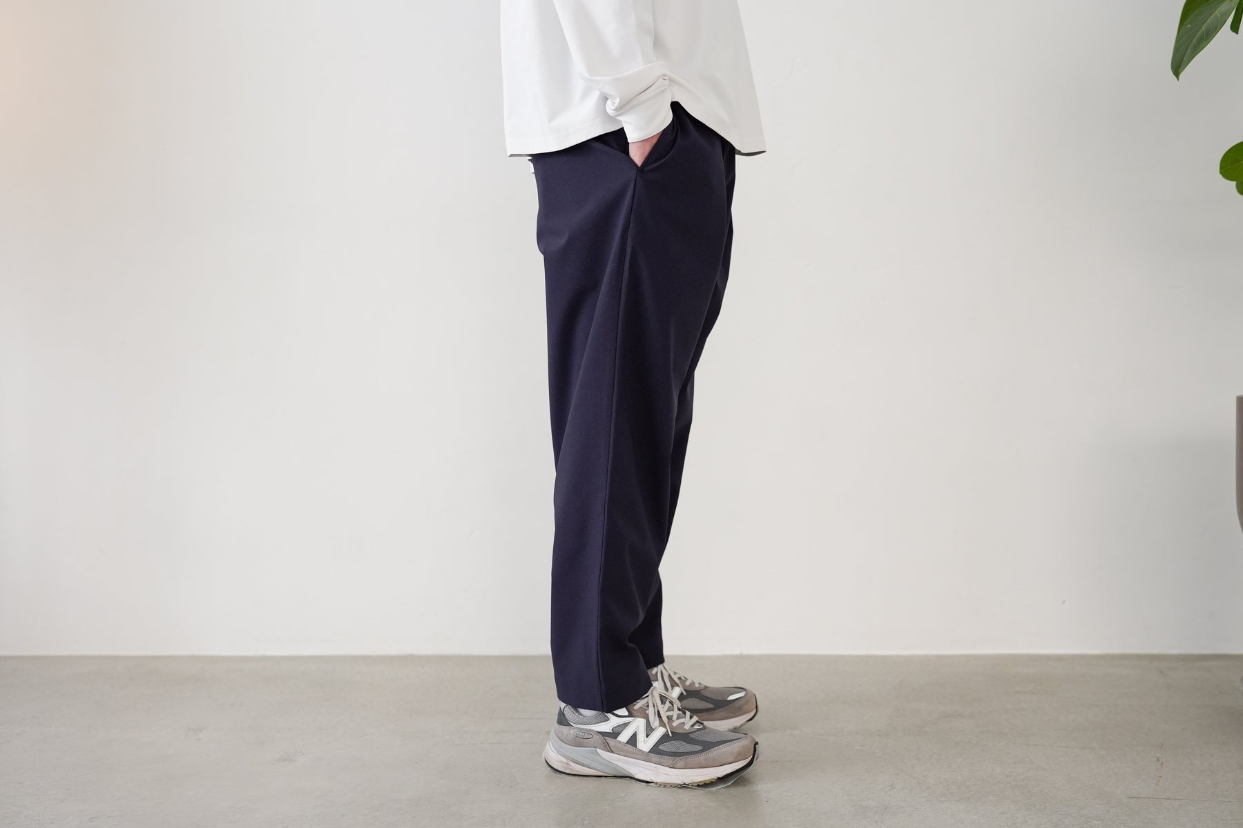 Minimalist Easy Pants (Relax) / Navy