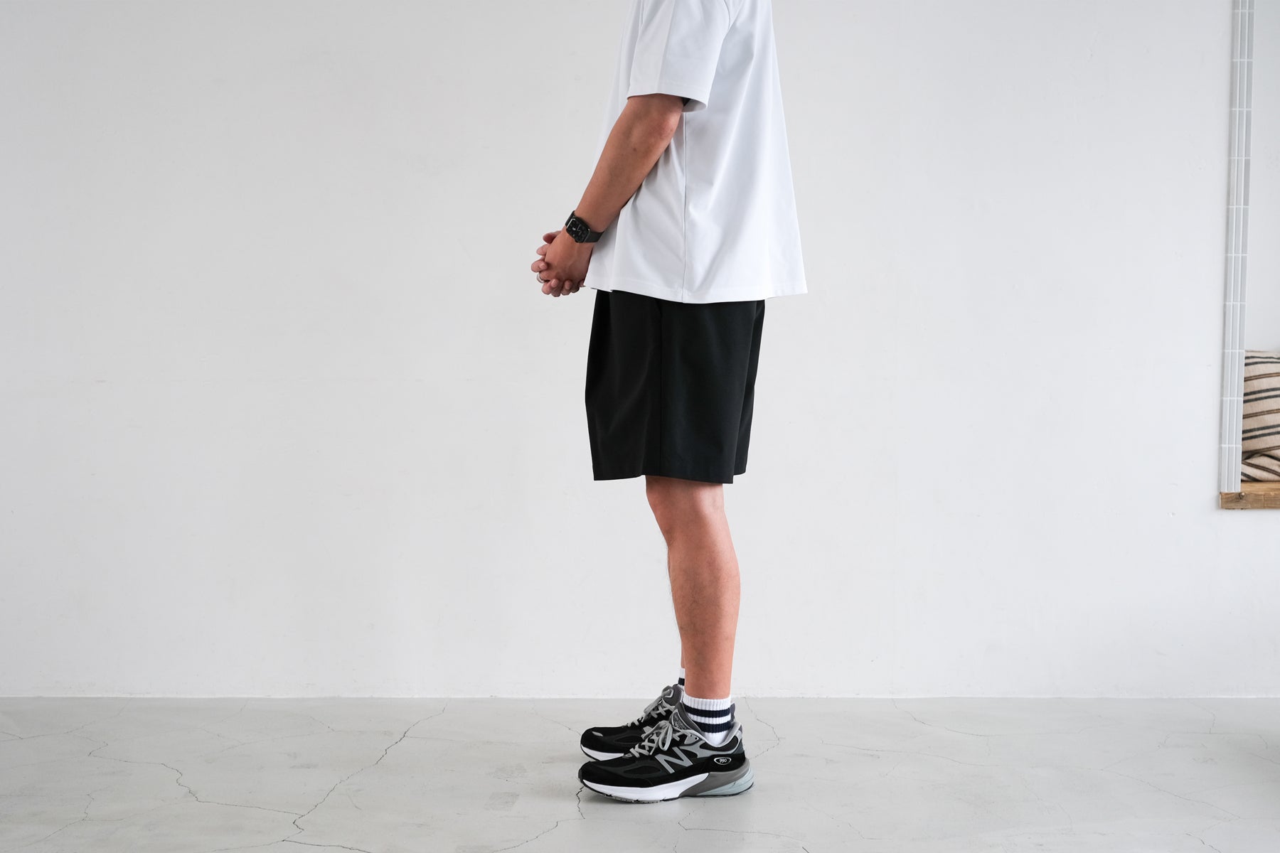 Minimalist Easy Shorts (Relax) / Black【4月入荷予定】