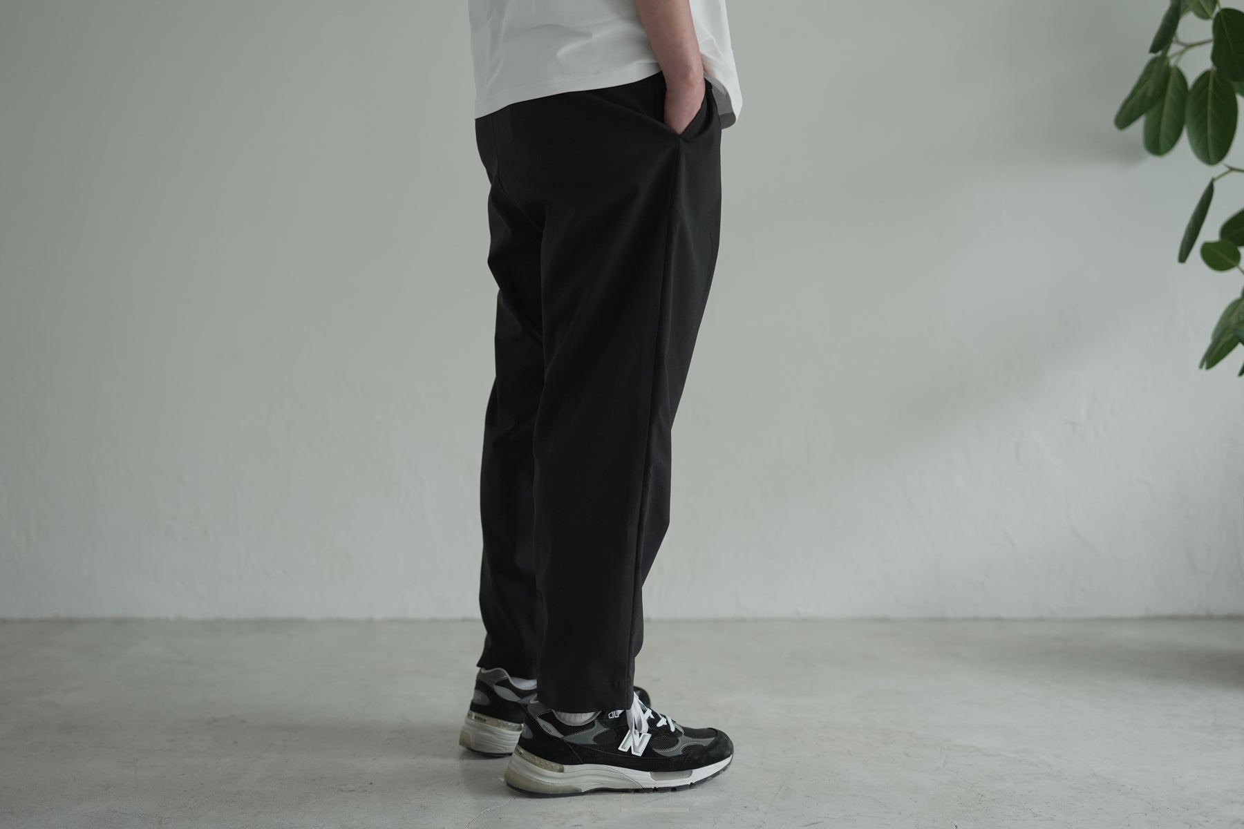 Minimalist Easy Pants (Relax) / Black