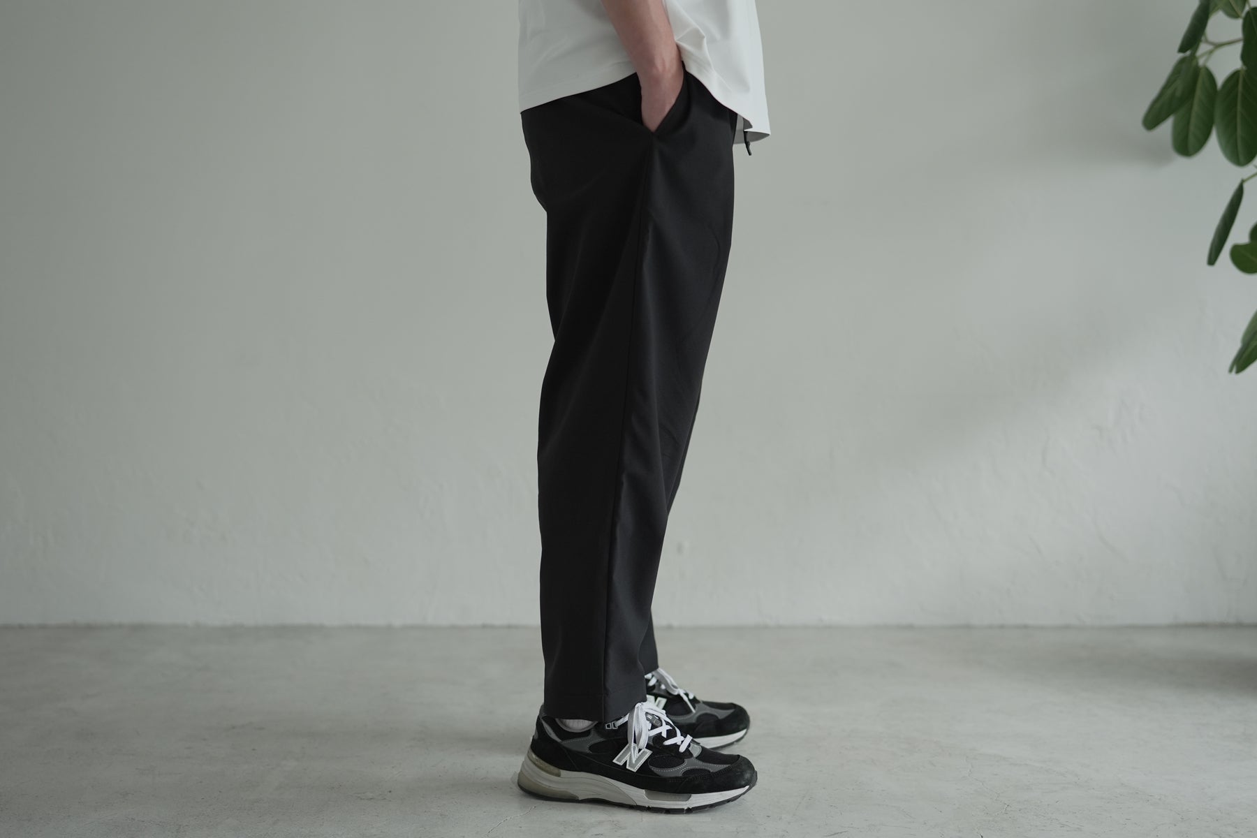 Minimalist Easy Pants (Relax)  / Black