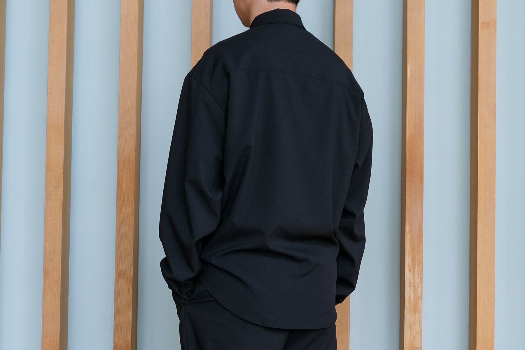 【予約】I/O Oversize Shirt LS / Black【9月入荷予定】