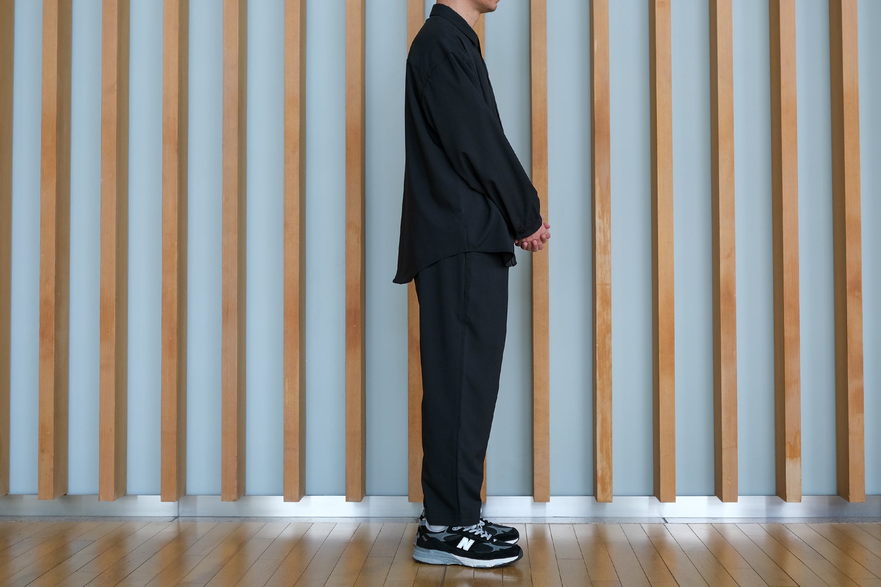 【予約】I/O Oversize Shirt LS / Black【9月入荷予定】