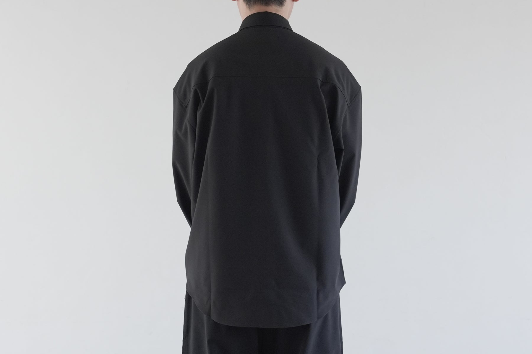 【予約】Minimalist OS Shirt LS / Black【3月入荷予定】