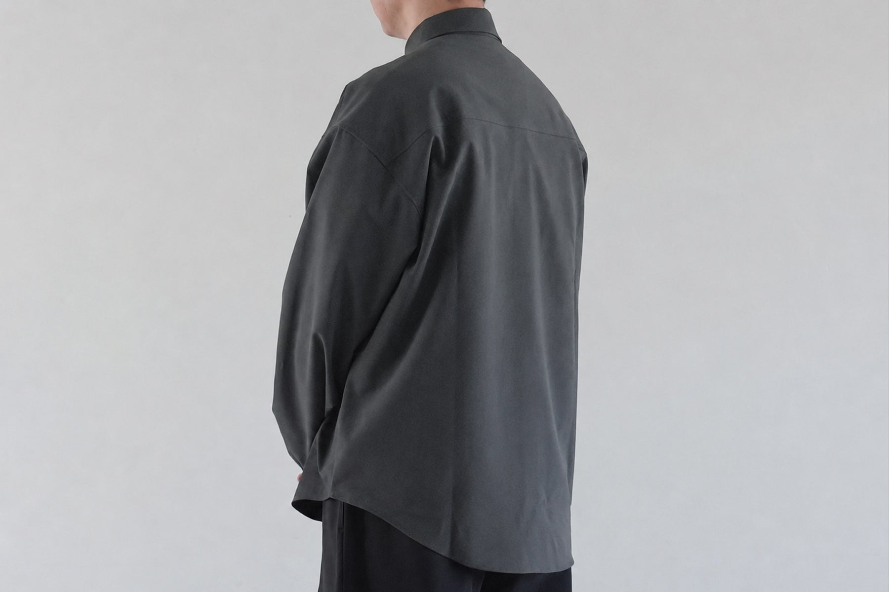 【予約】Minimalist OS Shirt LS / Gray【10月入荷予定】