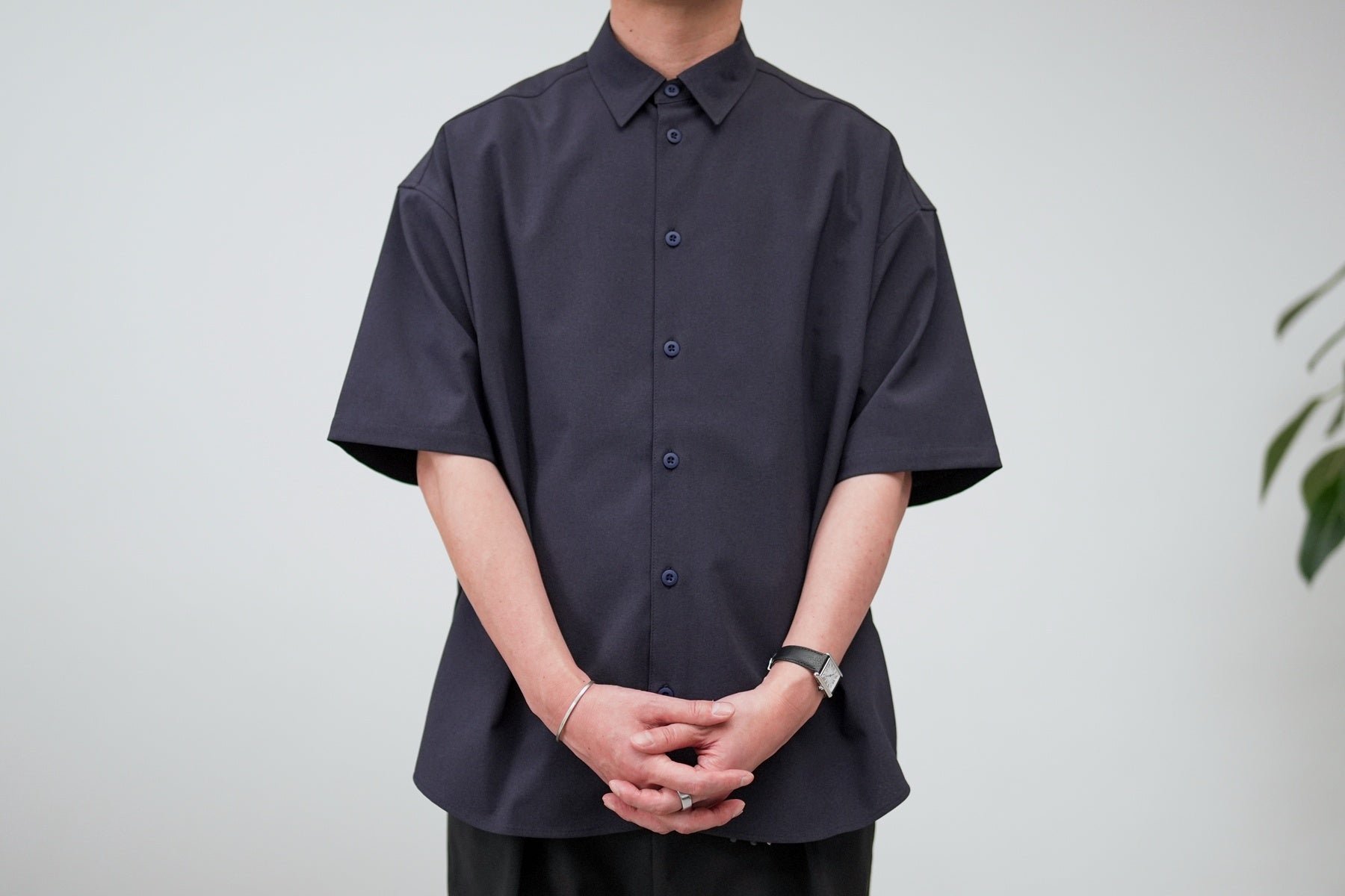 Minimalist OS Shirt SS / Navy【6月入荷予定】