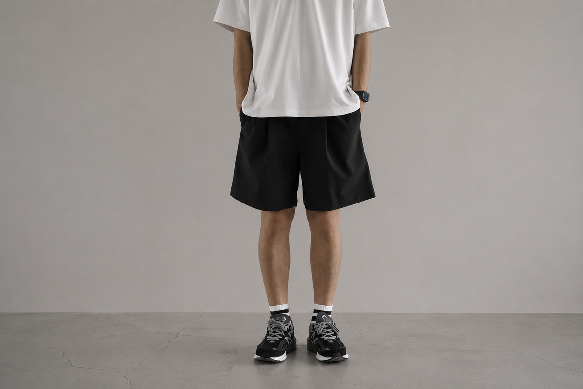 Minimalist Easy Shorts (Relax) / Black Minimalist Easy Shorts (Relax) / Black