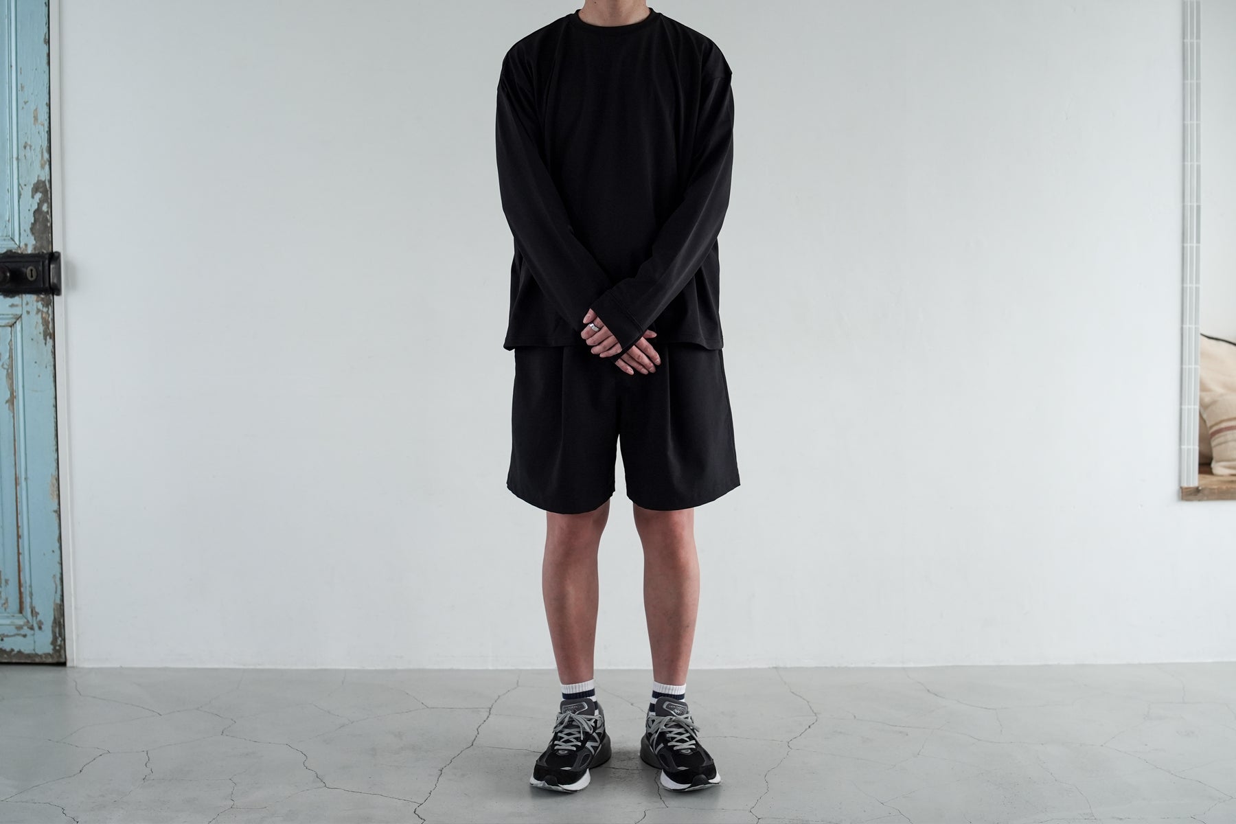MOON-TECH® OVERSIZE TEE LS / Black