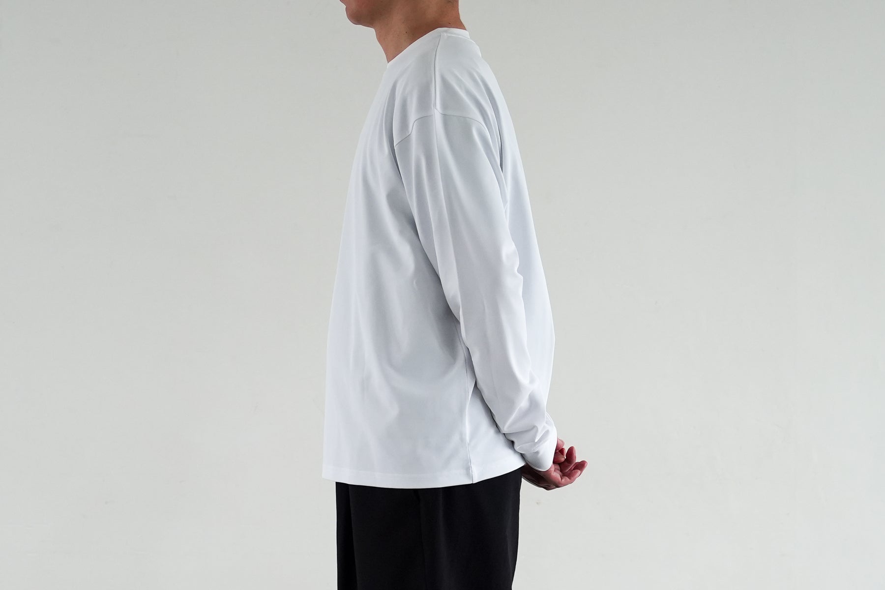 MOON-TECH® OVERSIZE TEE LS / White