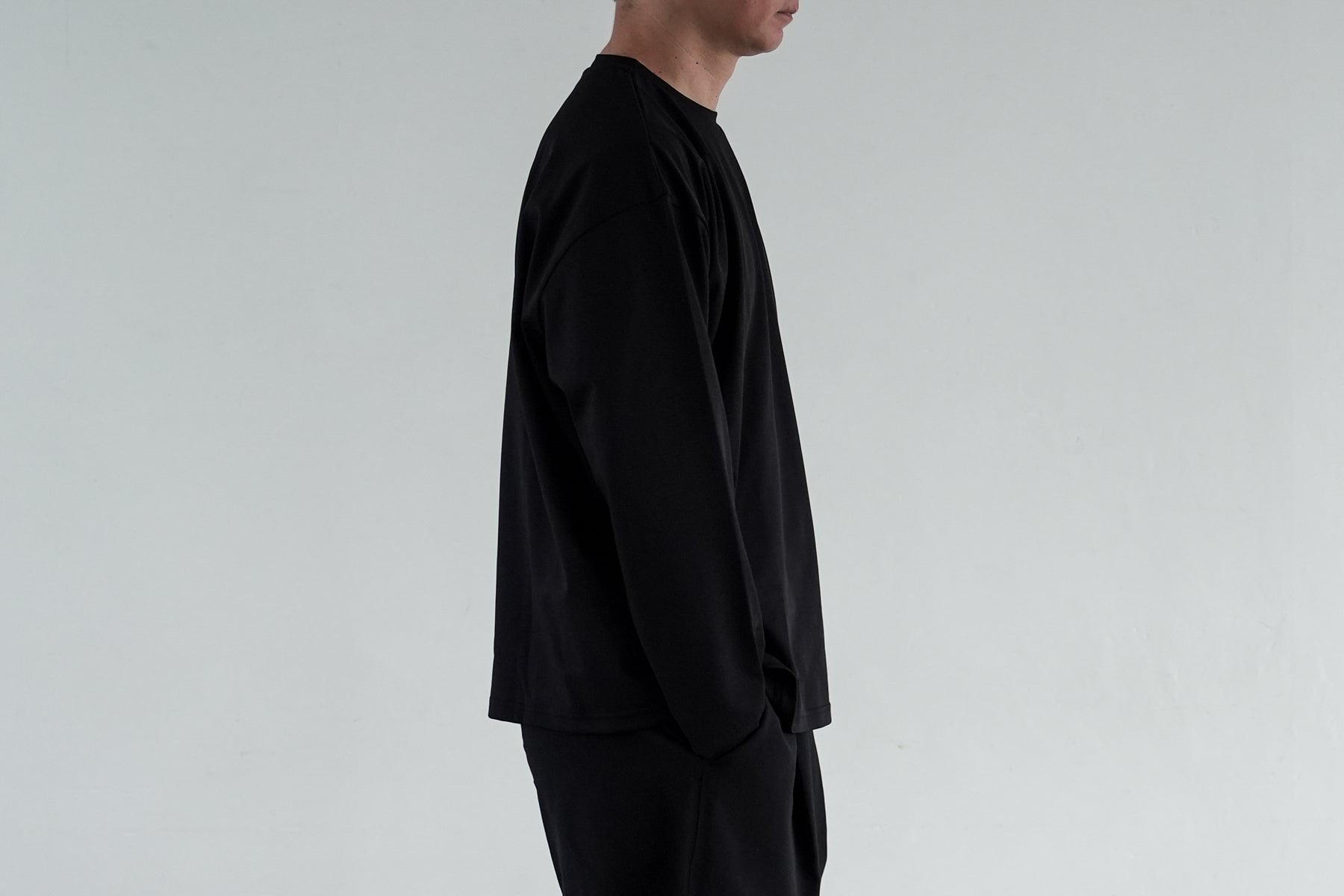 MOON-TECH® OVERSIZE TEE LS / Black