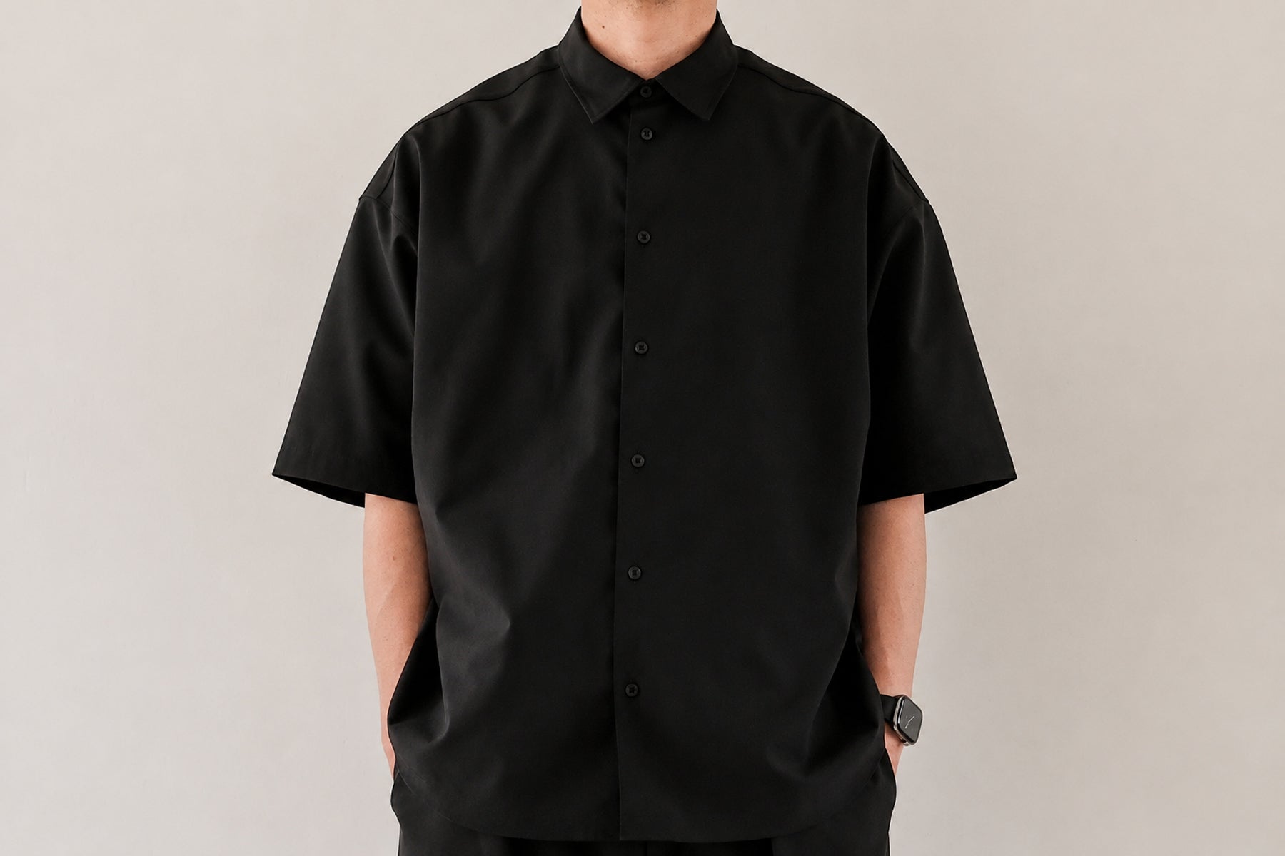 トップス MNMM MINIMALIST OS SHIRT LS / BLACK 1 Minimalist OS Shirt LS / Black