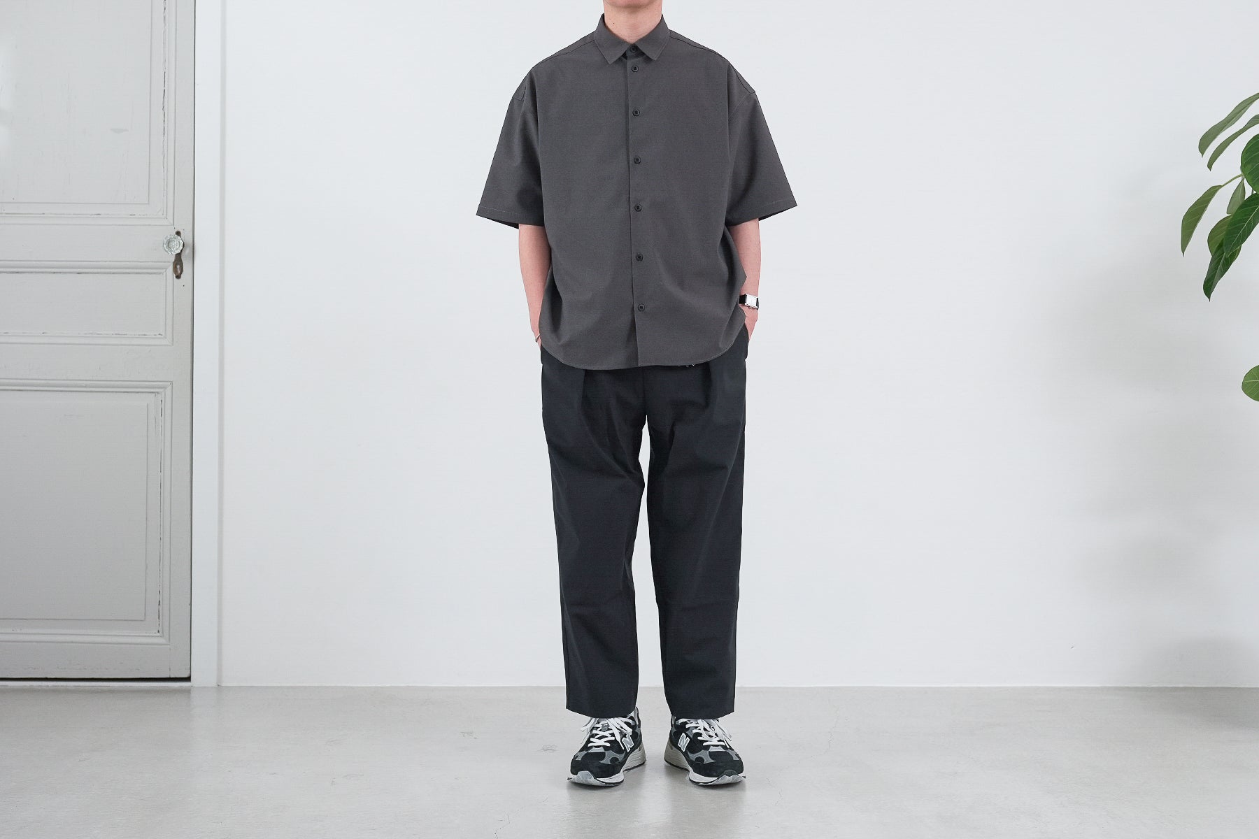 【予約】Minimalist OS Shirt SS / Gray【9月入荷予定】