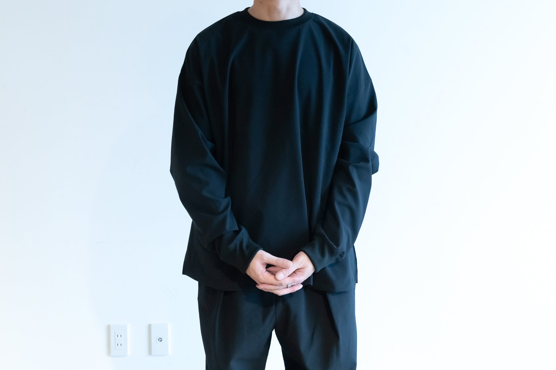 Minimalist Shirt LS (Relax) / Black