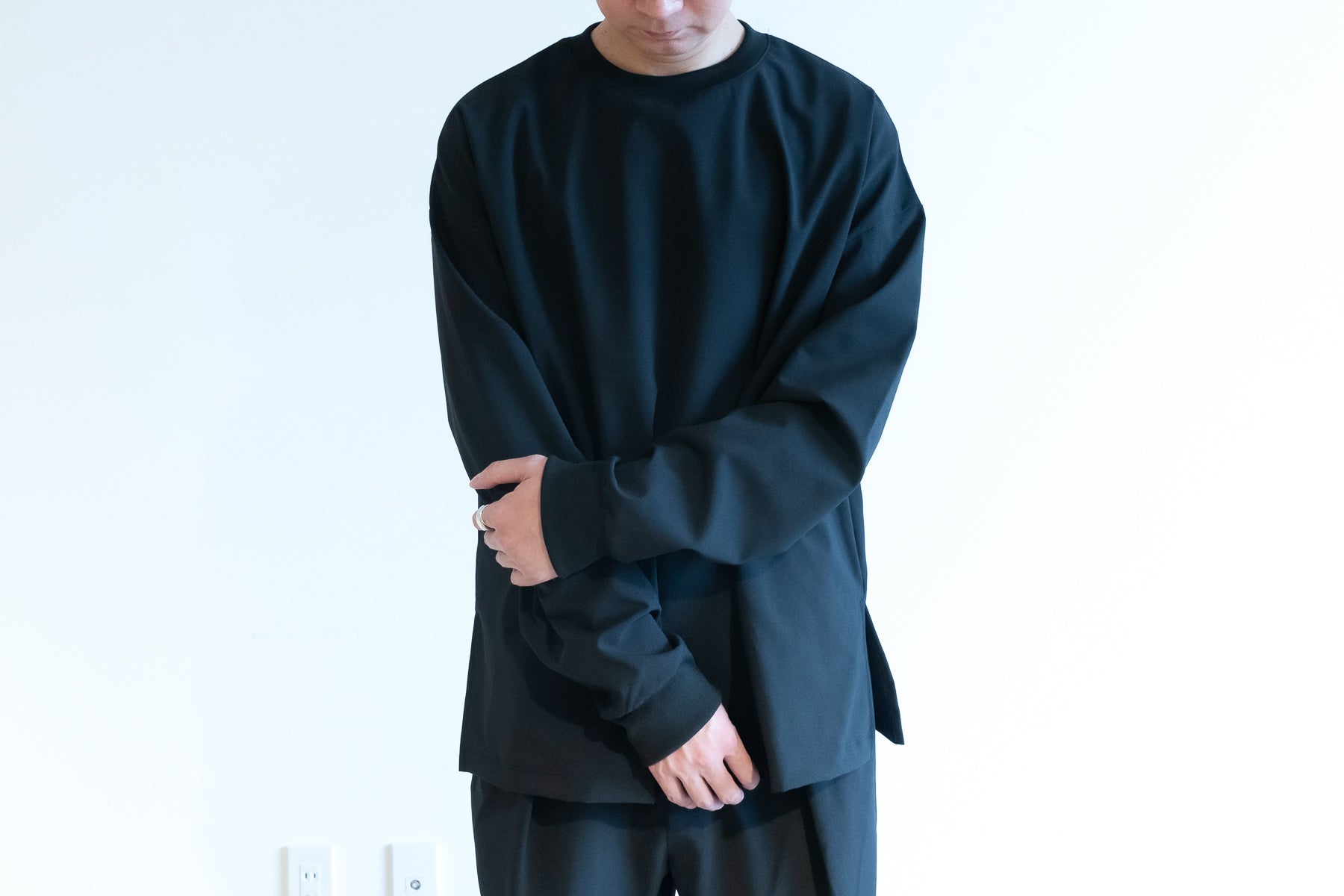 Minimalist Shirt LS (Relax) / Black