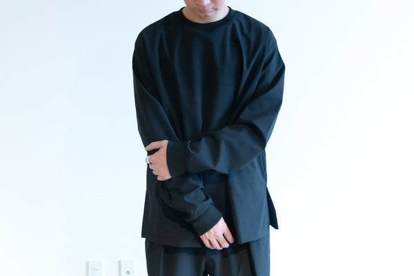 Minimalist Shirt LS (Relax) / Black【10月入荷予定】
