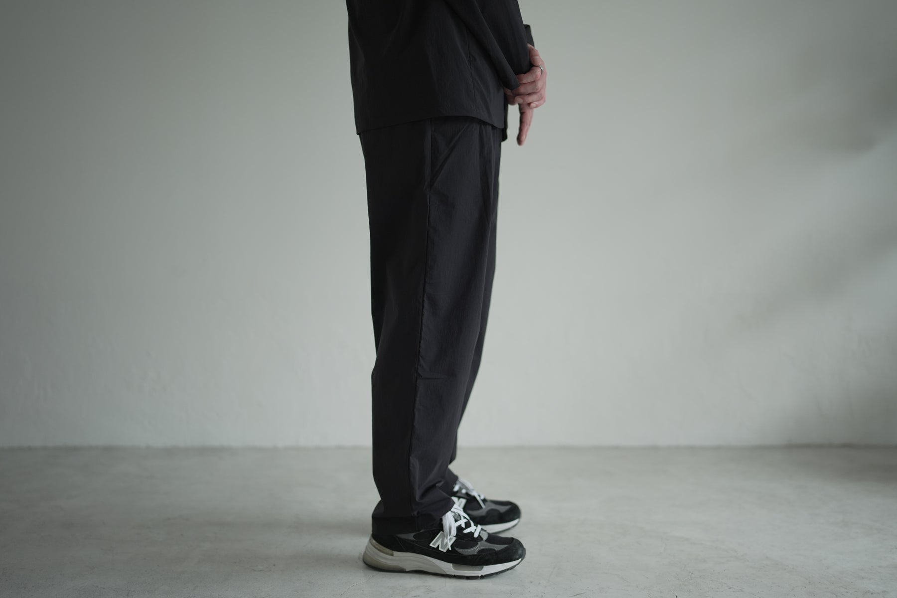 【予約】TRANSIT Easy Pants (Relax) / Black【9月入荷予定】