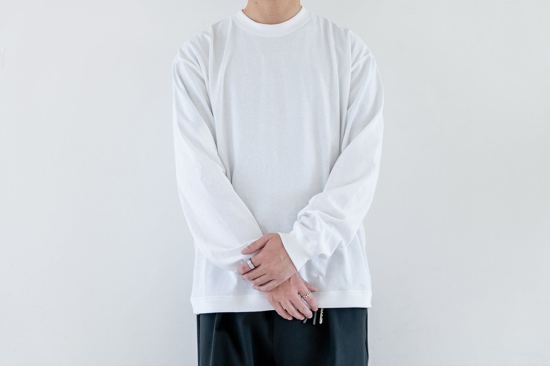 【予約】VIBTEX Tee LS / White【5月入荷予定】