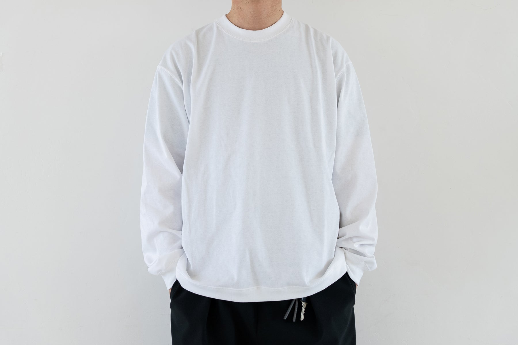 【予約】VIBTEX Tee LS / White【5月入荷予定】