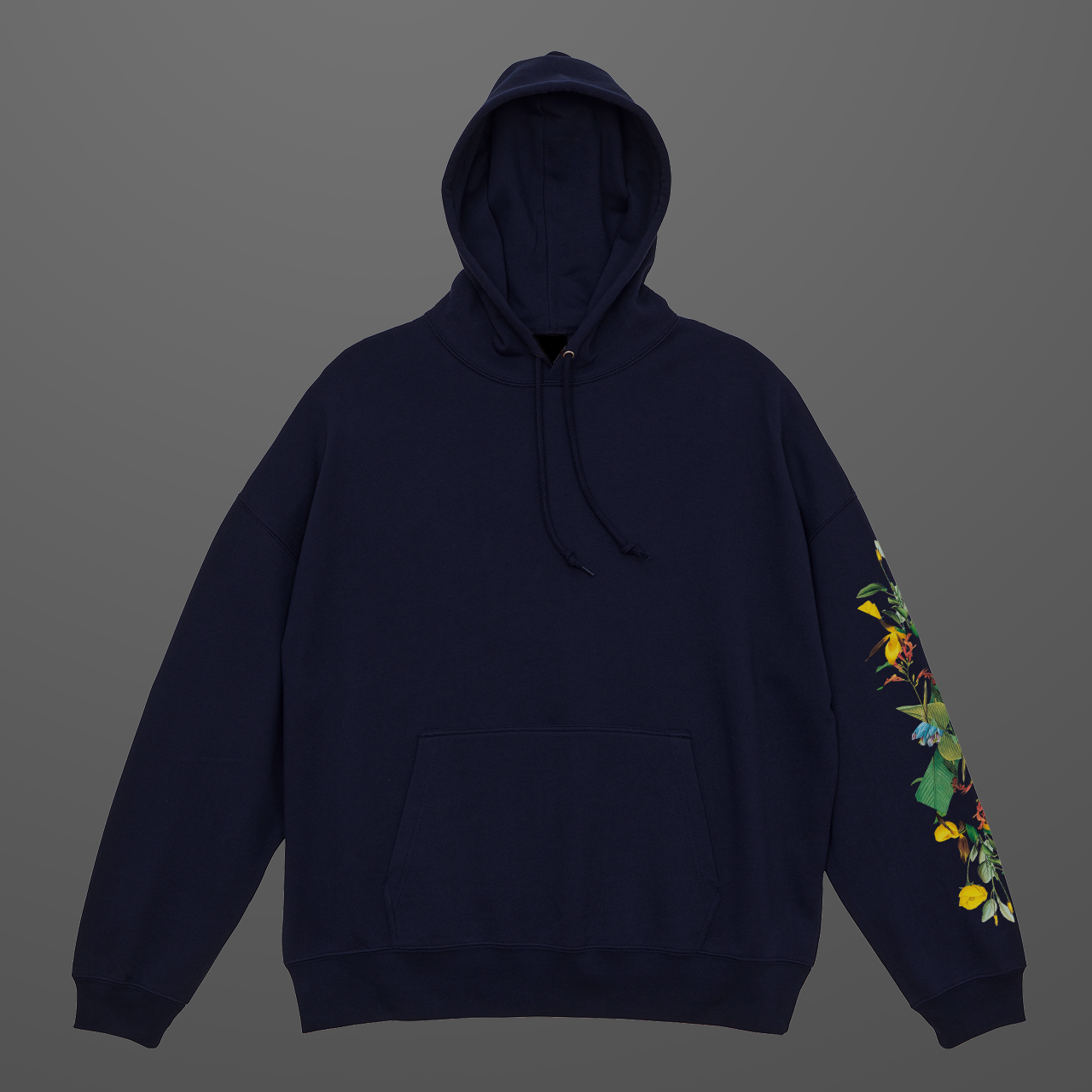 Flower Hoodie / Navy