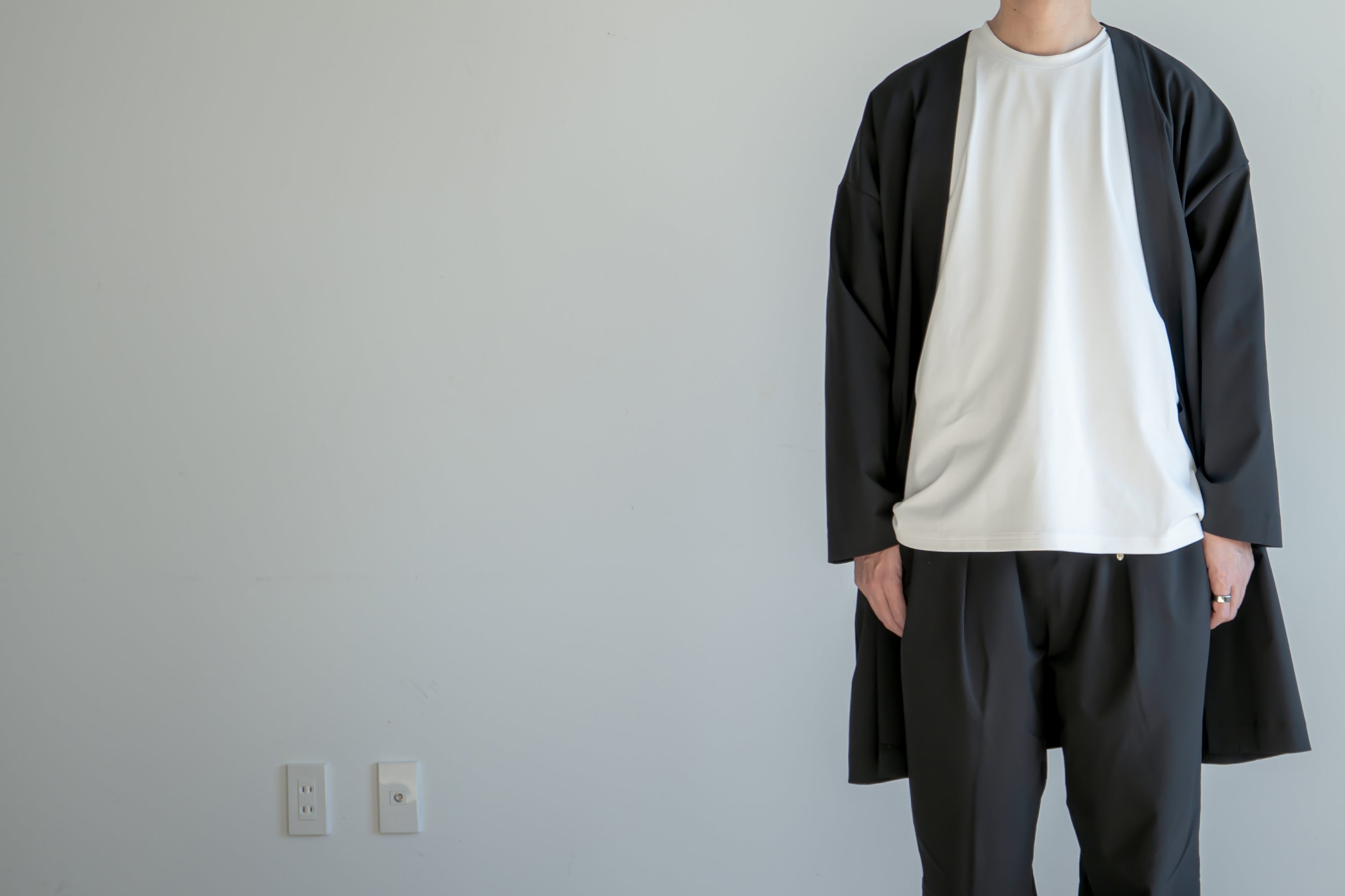 Minimalist Long Jacket / Black