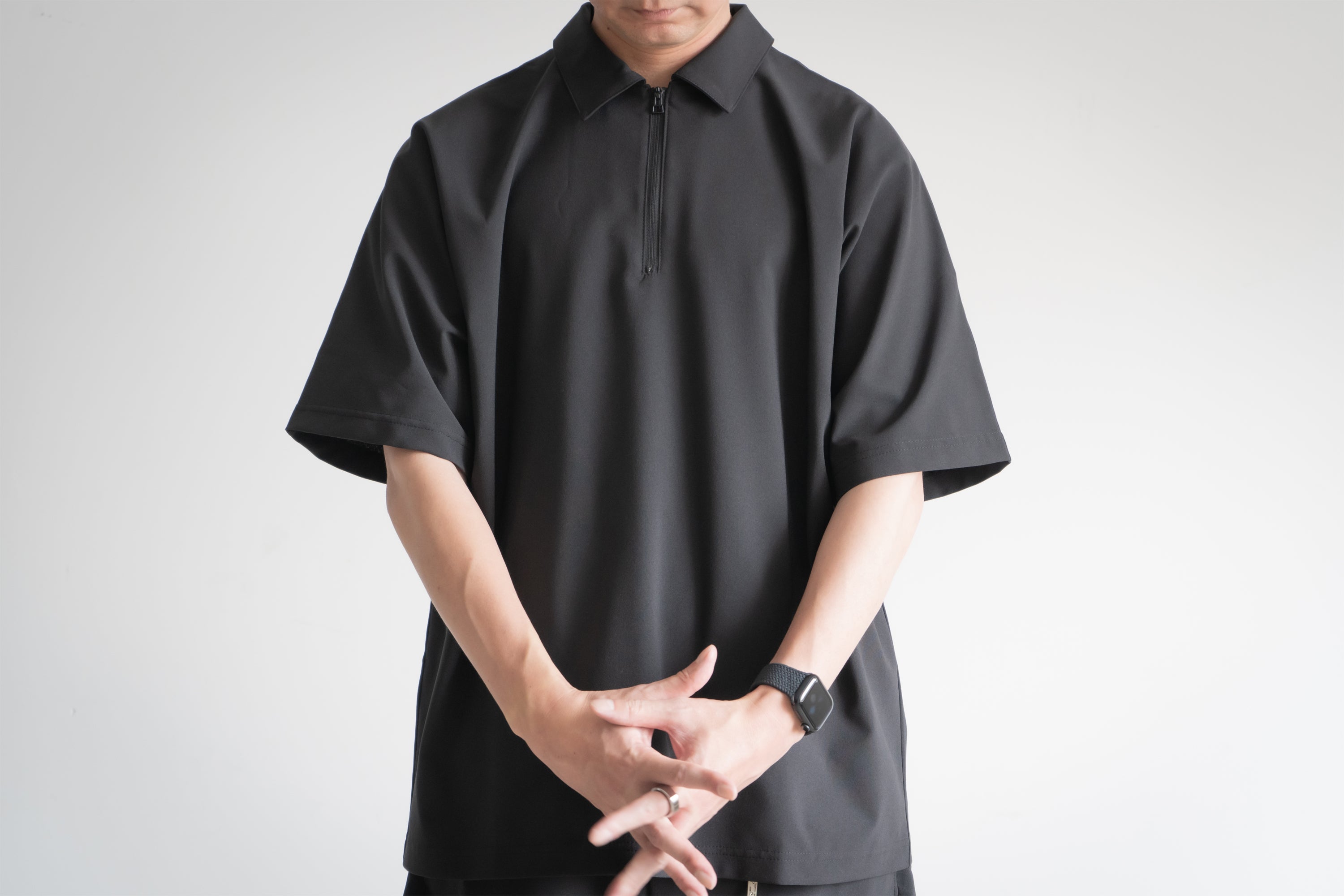 Minimalist Polo Shirt / Black