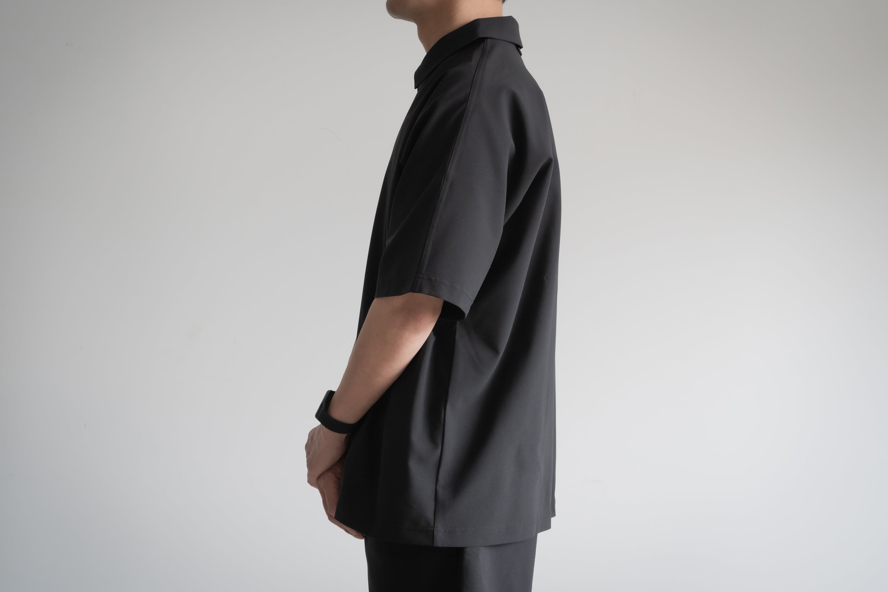 Minimalist Polo Shirt / Black